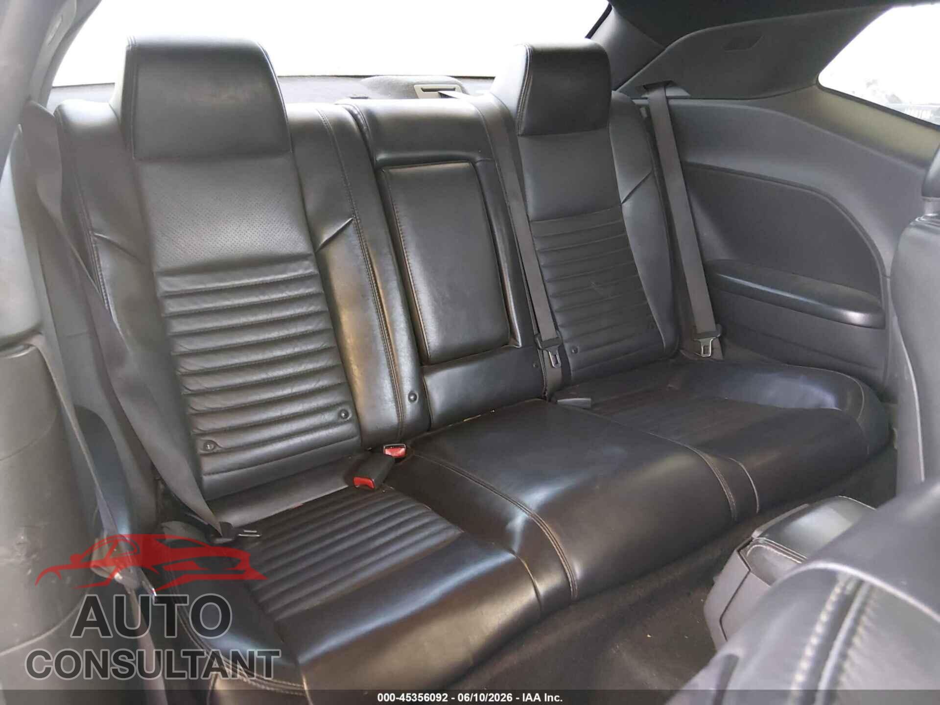 DODGE CHALLENGER 2012 - 2C3CDYAG3CH294770