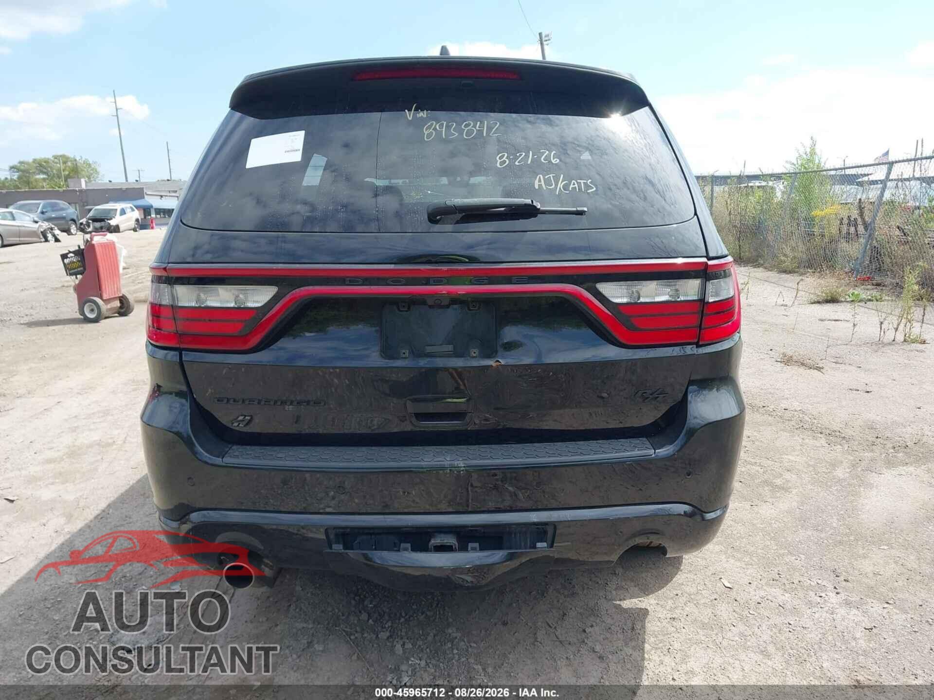 DODGE DURANGO 2017 - 1C4RDJDG2HC893842