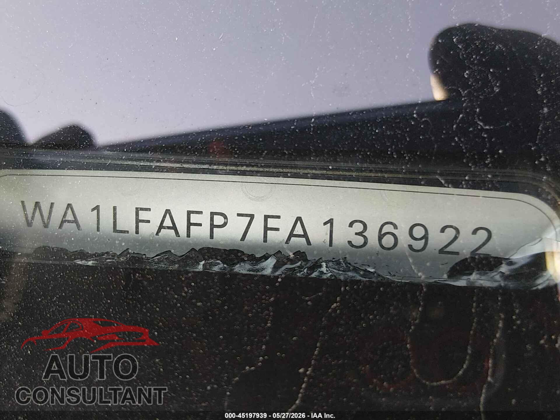 AUDI Q5 2015 - WA1LFAFP7FA136922