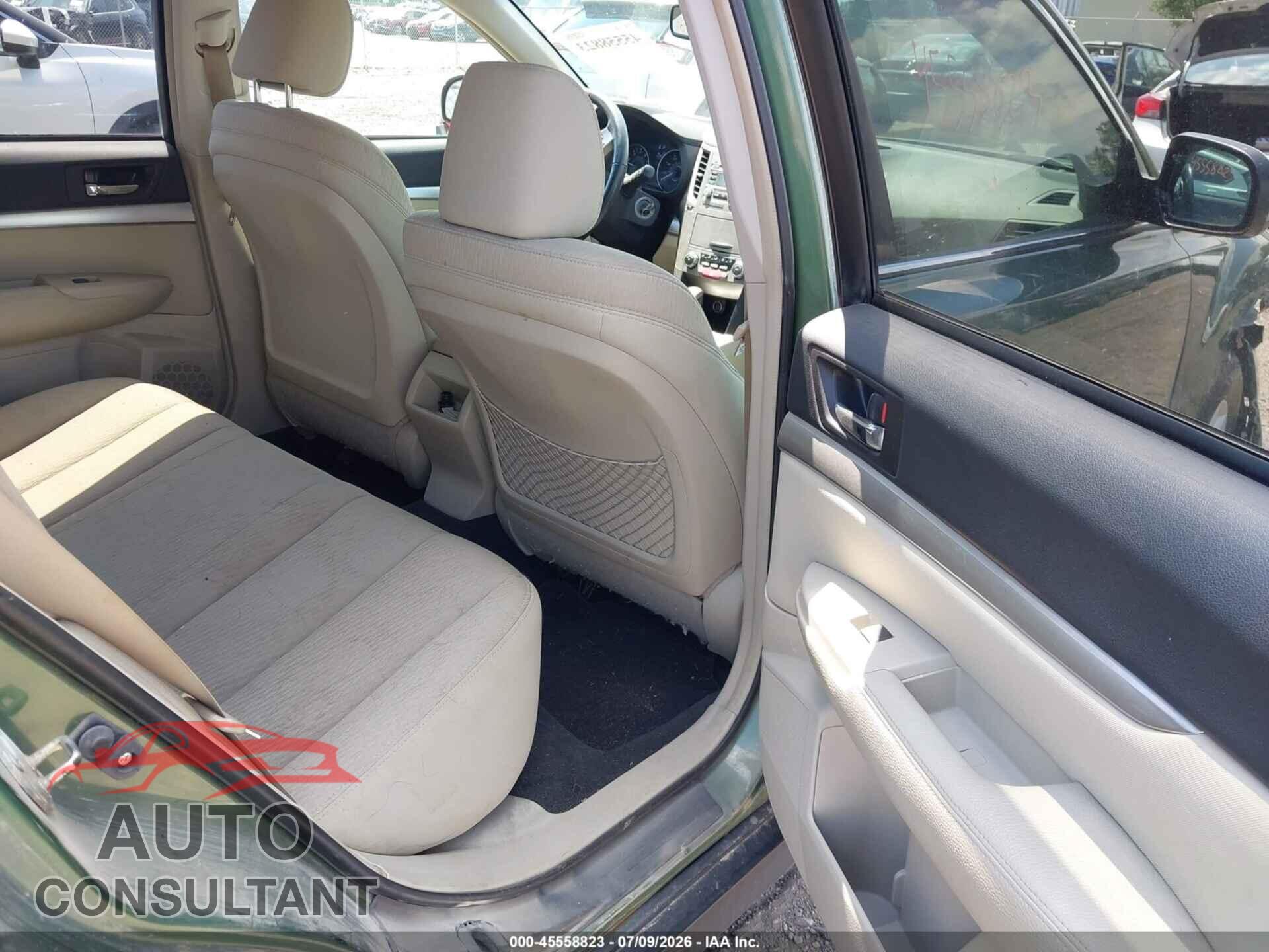 SUBARU OUTBACK 2010 - 4S4BRBGC5A3327287