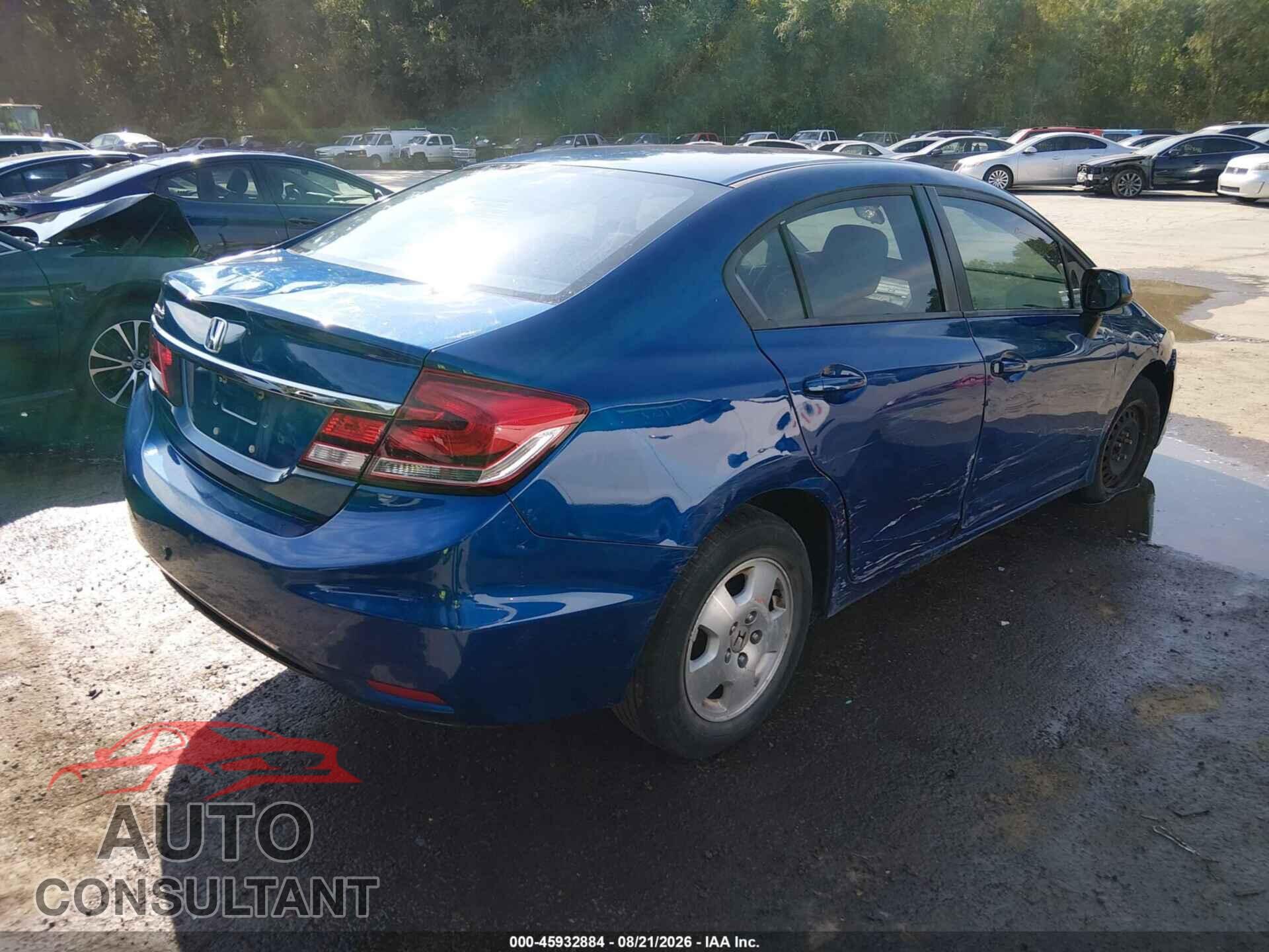 HONDA CIVIC 2013 - 19XFB2F59DE016326