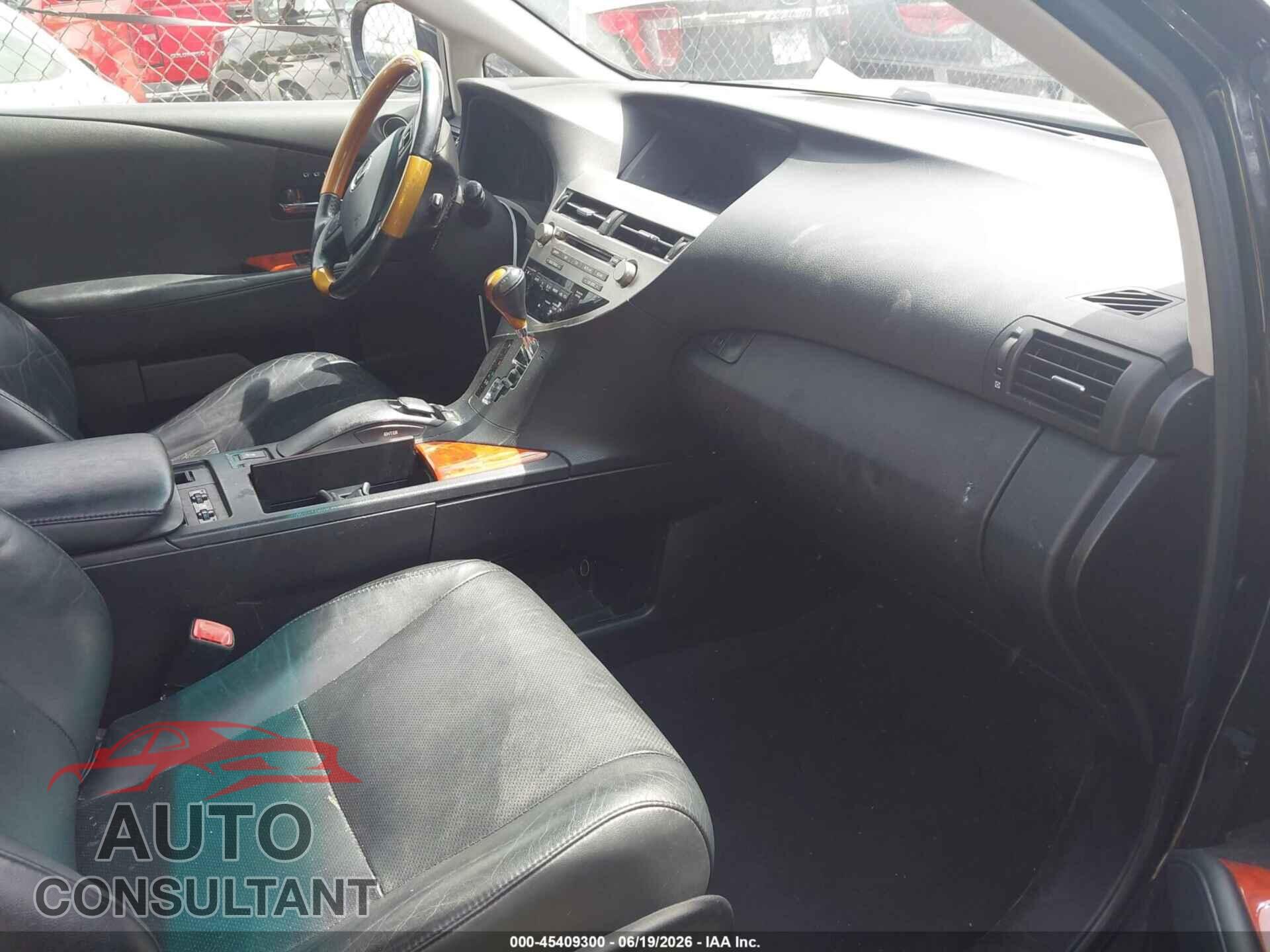 LEXUS RX 350 2011 - 2T2BK1BA2BC094420