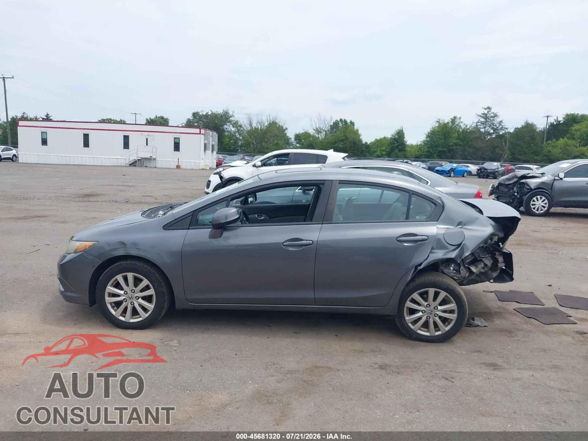 HONDA CIVIC 2012 - 19XFB2F9XCE328320
