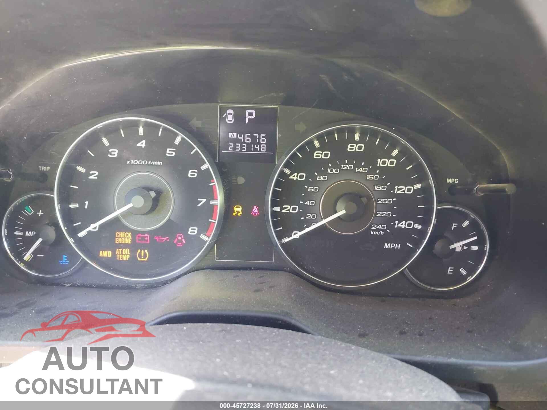 SUBARU OUTBACK 2011 - 4S4BRBCC2B3380388