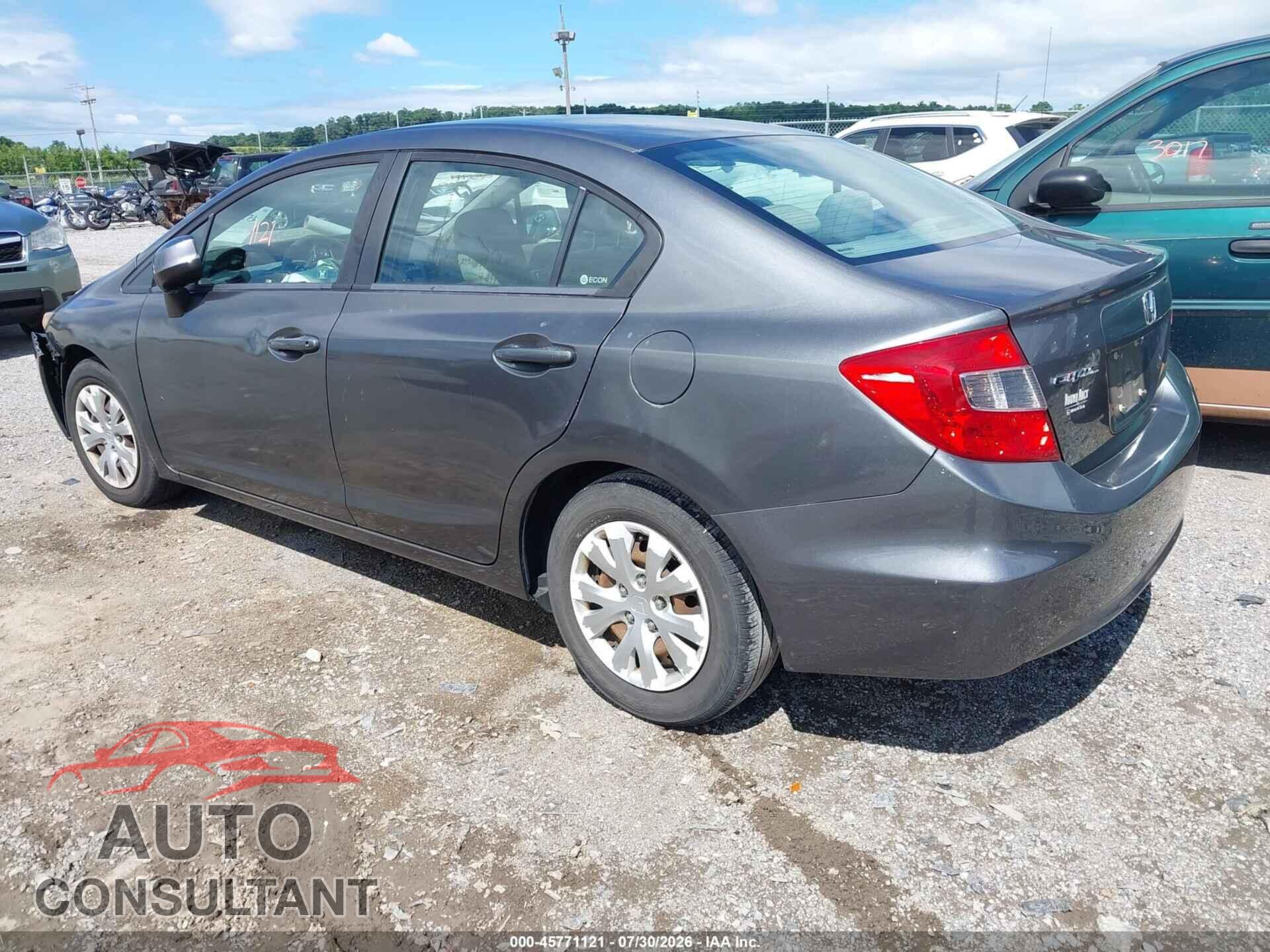 HONDA CIVIC 2012 - 19XFB2F53CE085480