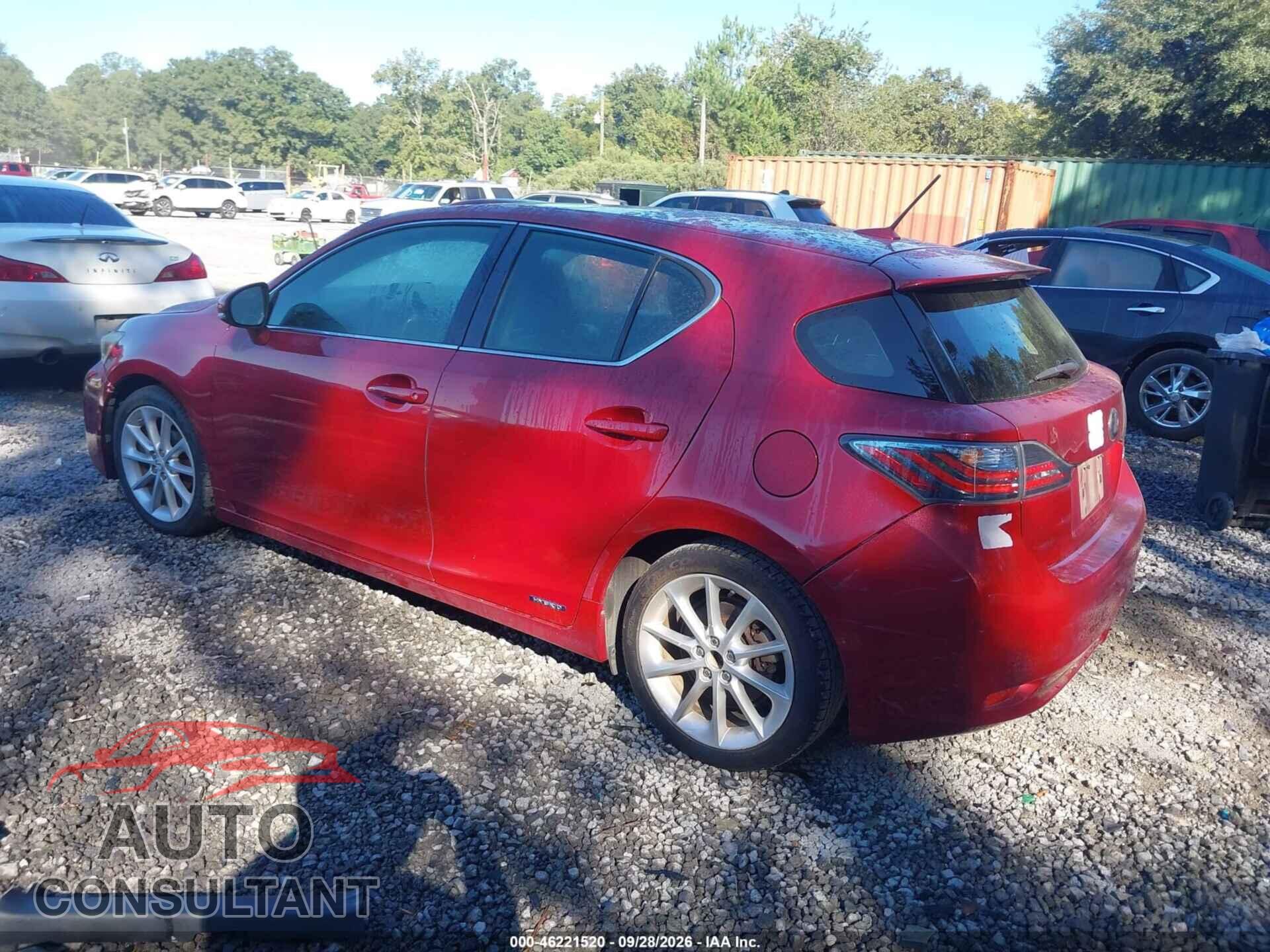 LEXUS CT 200H 2013 - JTHKD5BH2D2142582