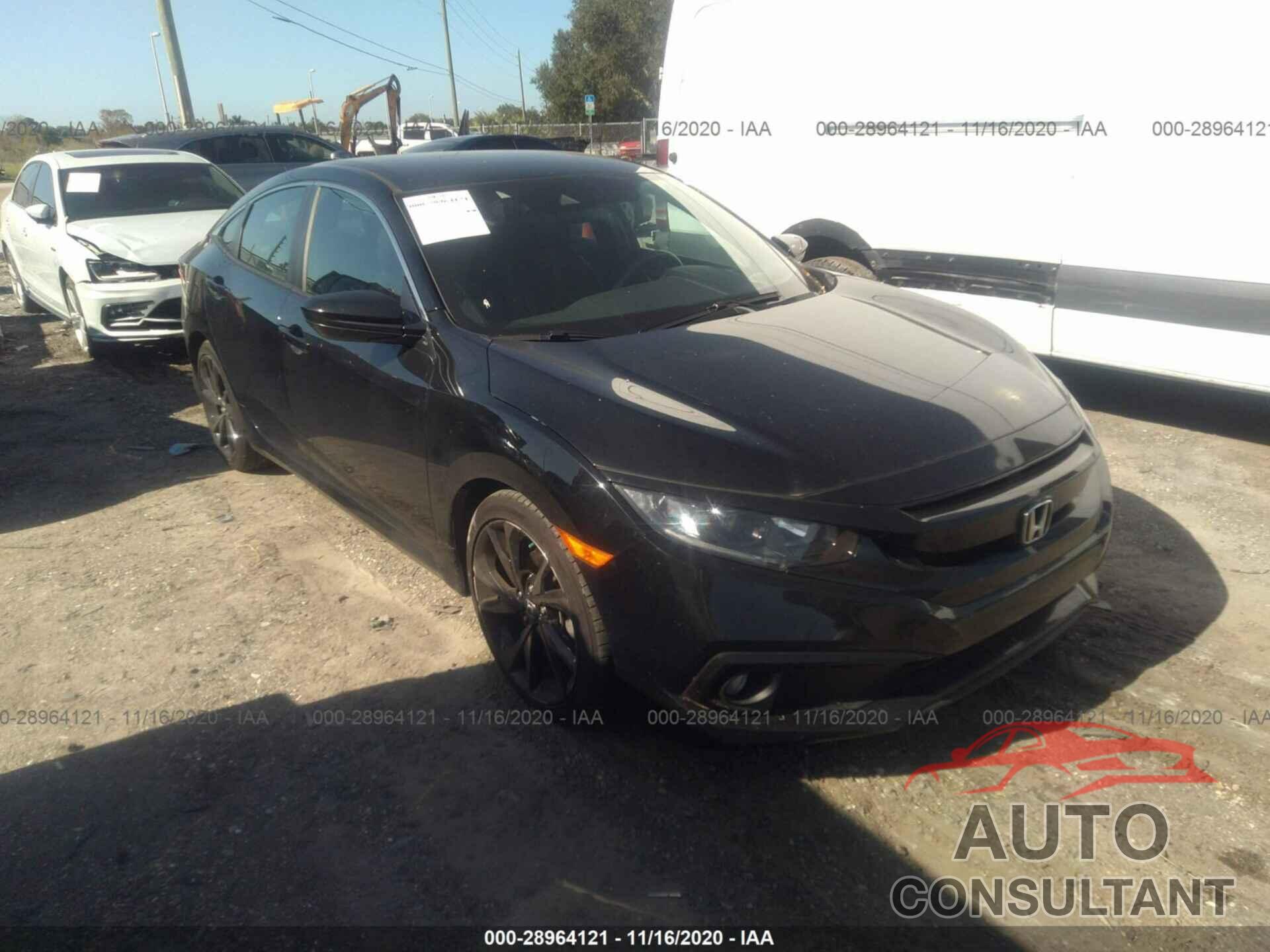 HONDA CIVIC SEDAN 2019 - 19XFC2F87KE017835