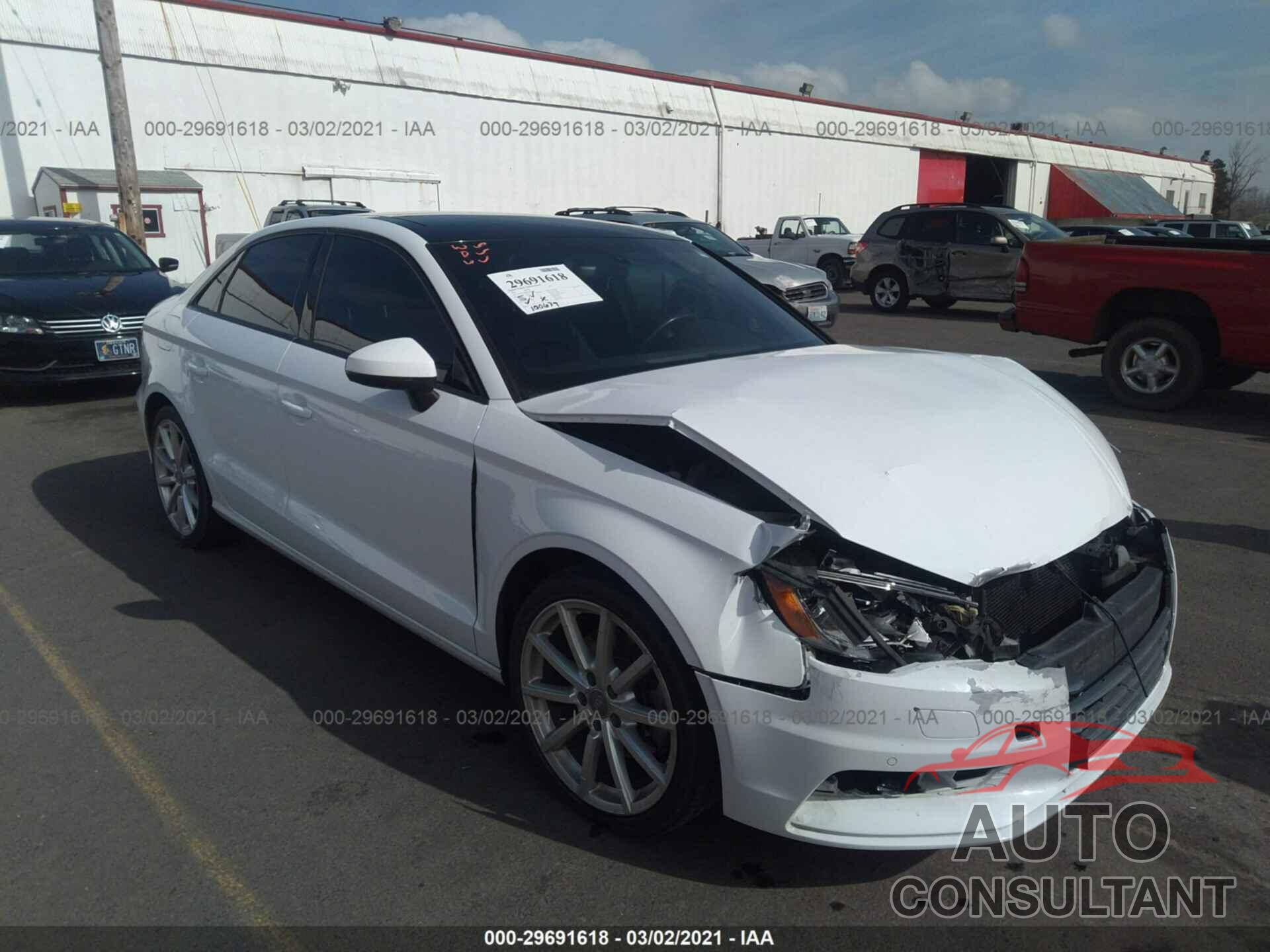 AUDI A3 2016 - WAUA7GFF0G1022831