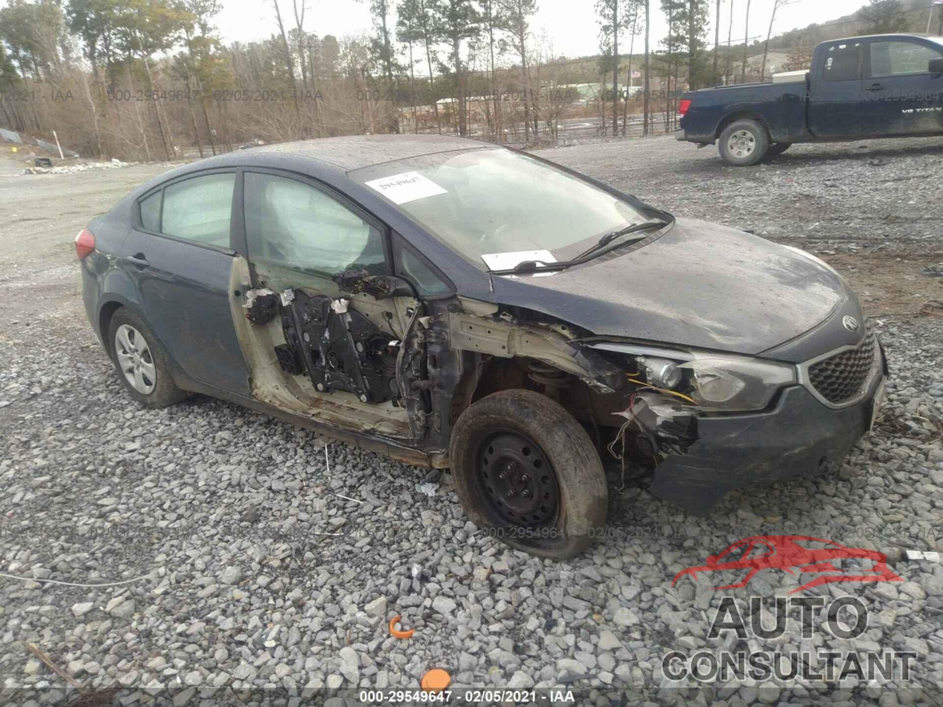 KIA FORTE 2016 - KNAFK4A65G5493005
