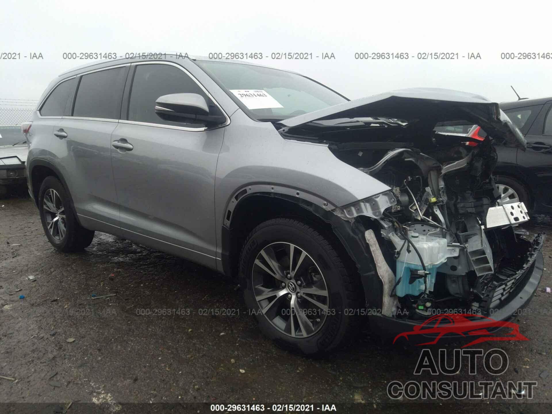 TOYOTA HIGHLANDER 2016 - 5TDKKRFH0GS500588