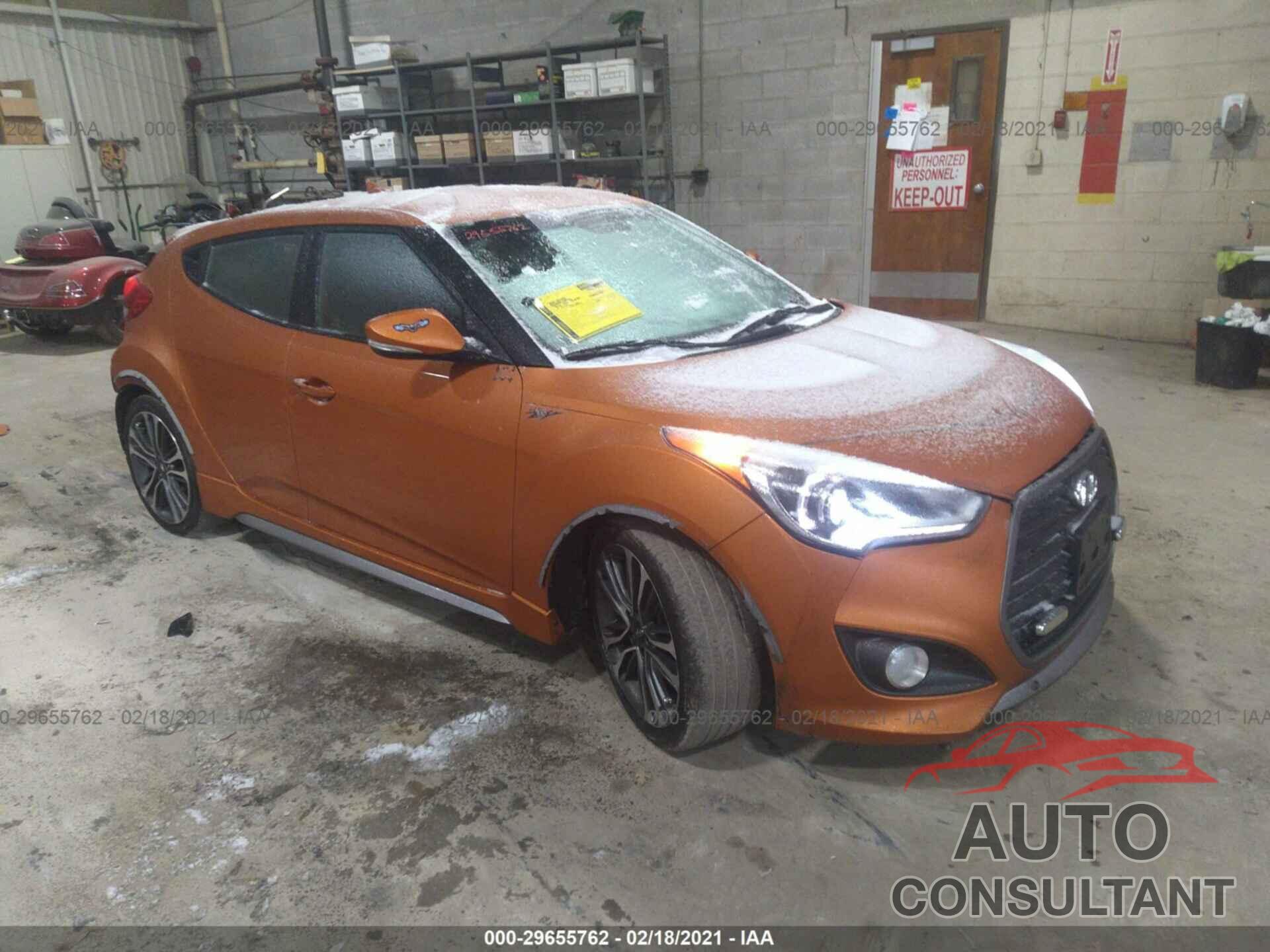 HYUNDAI VELOSTER 2016 - KMHTC6AE4GU276052