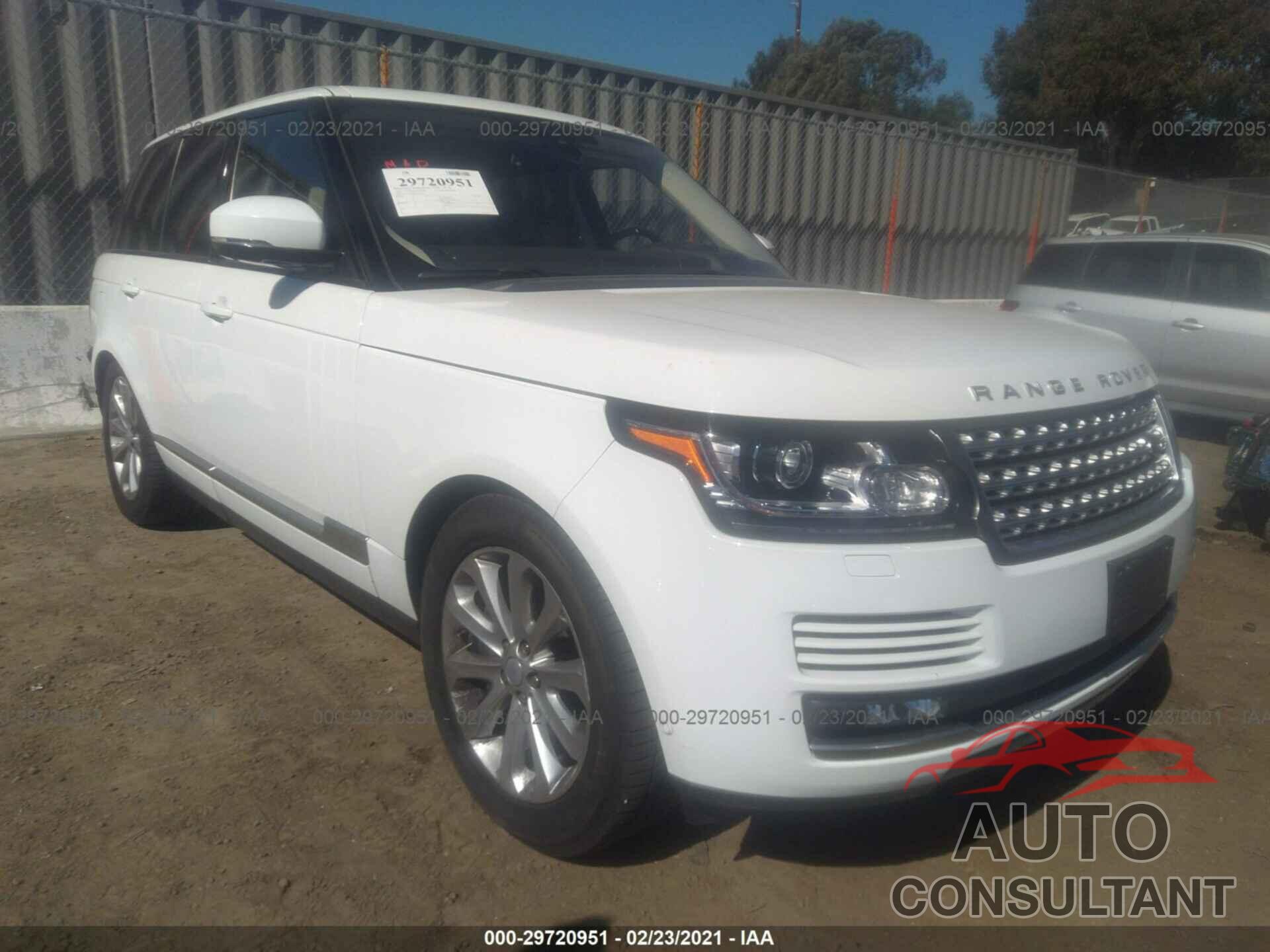 LAND ROVER RANGE ROVER 2016 - SALGS2PF4GA303455