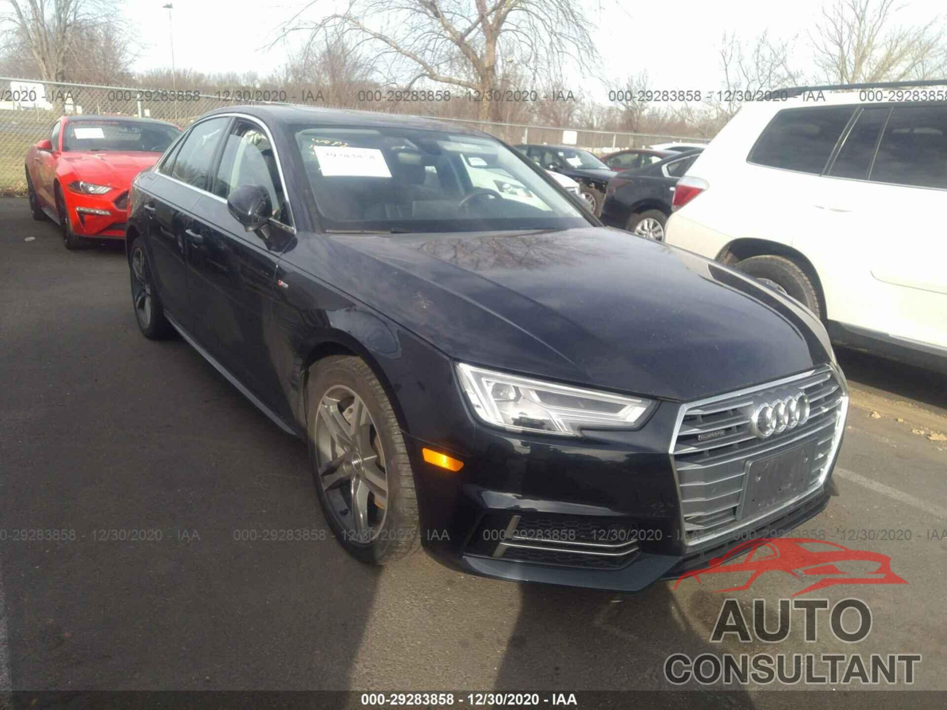 AUDI A4 2018 - WAUENAF49JA033255