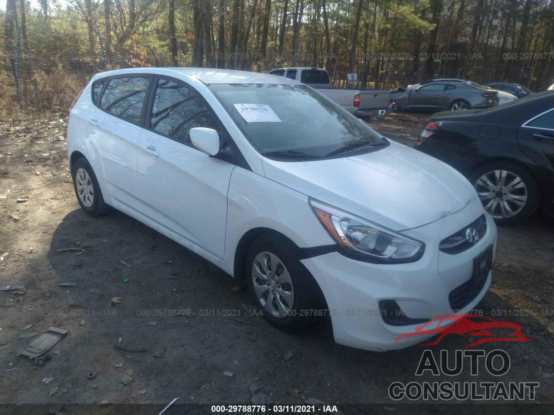 HYUNDAI ACCENT 2016 - KMHCT5AEXGU238769
