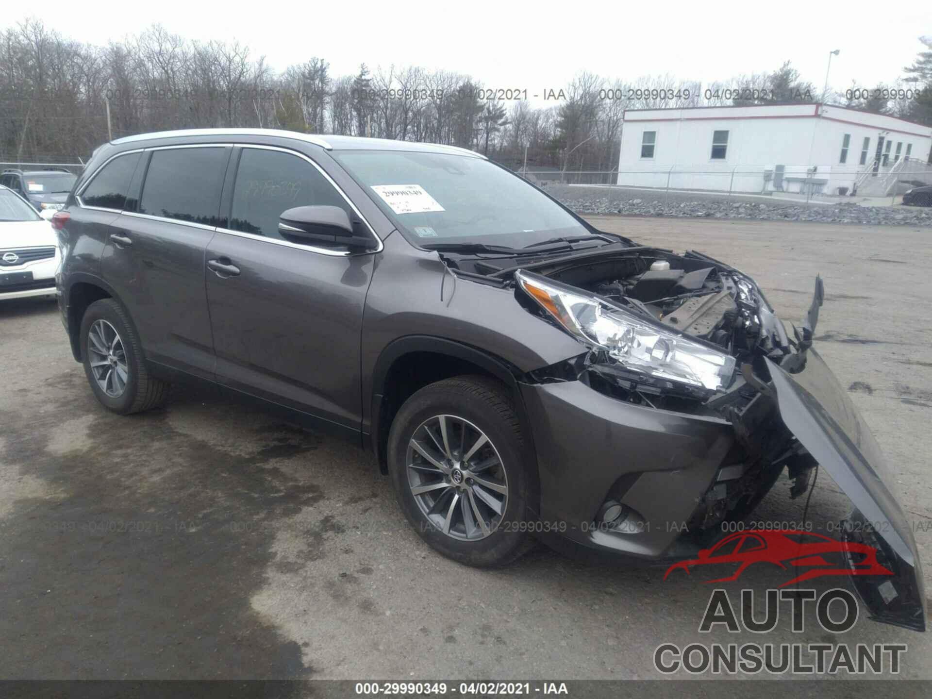 TOYOTA HIGHLANDER 2019 - 5TDJZRFH1KS927455