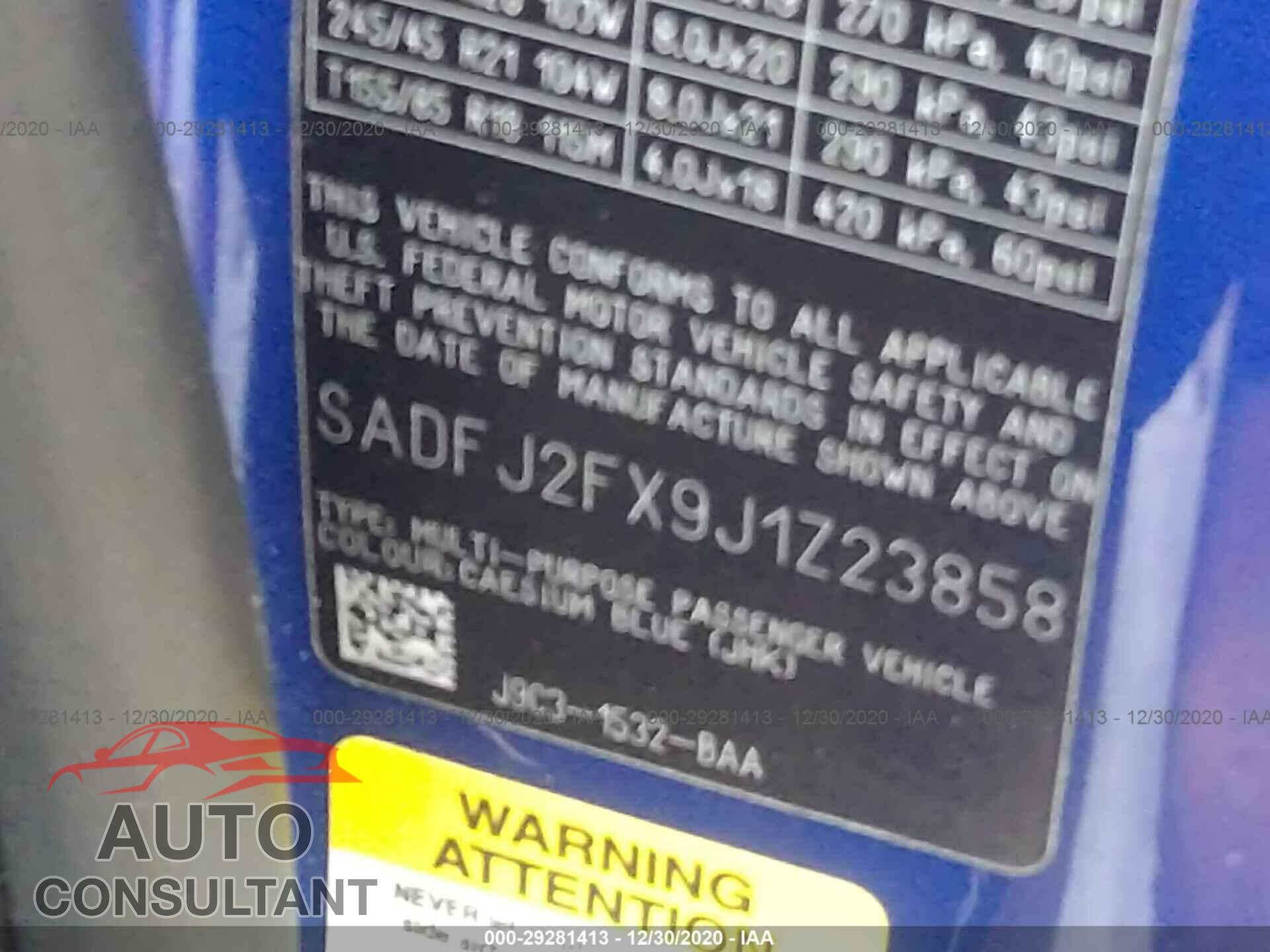 JAGUAR E-PACE 2018 - SADFJ2FX9J1Z23858