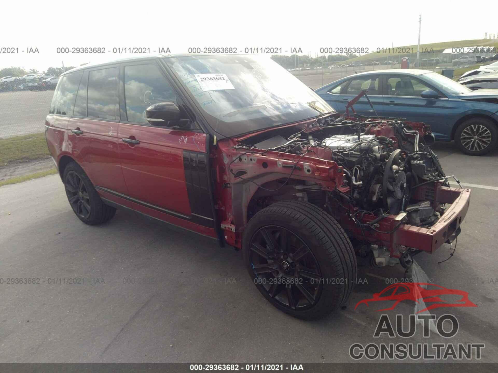 LAND ROVER RANGE ROVER 2017 - SALGS2FV2HA353426