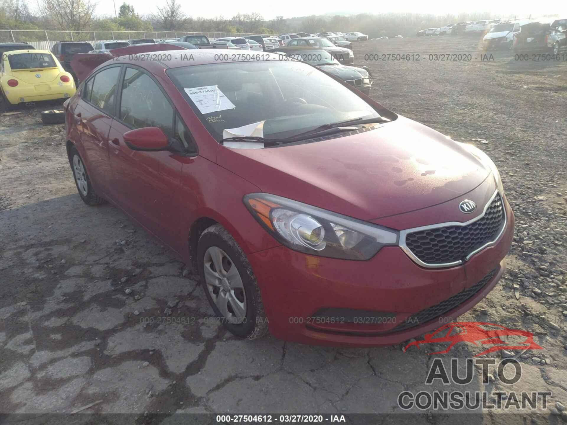 KIA Forte 2016 - KNAFK4A64G5503944