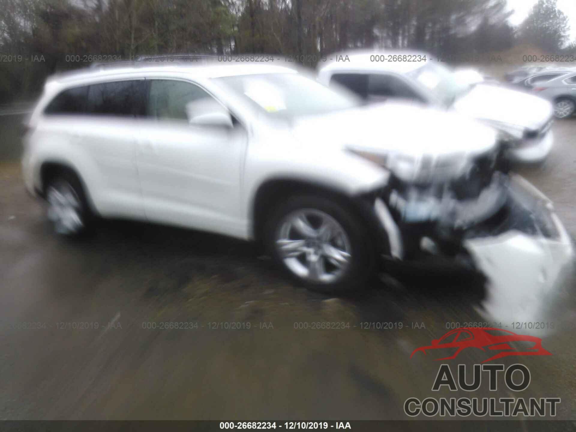 TOYOTA HIGHLANDER 2017 - 5TDYZRFH9HS201527