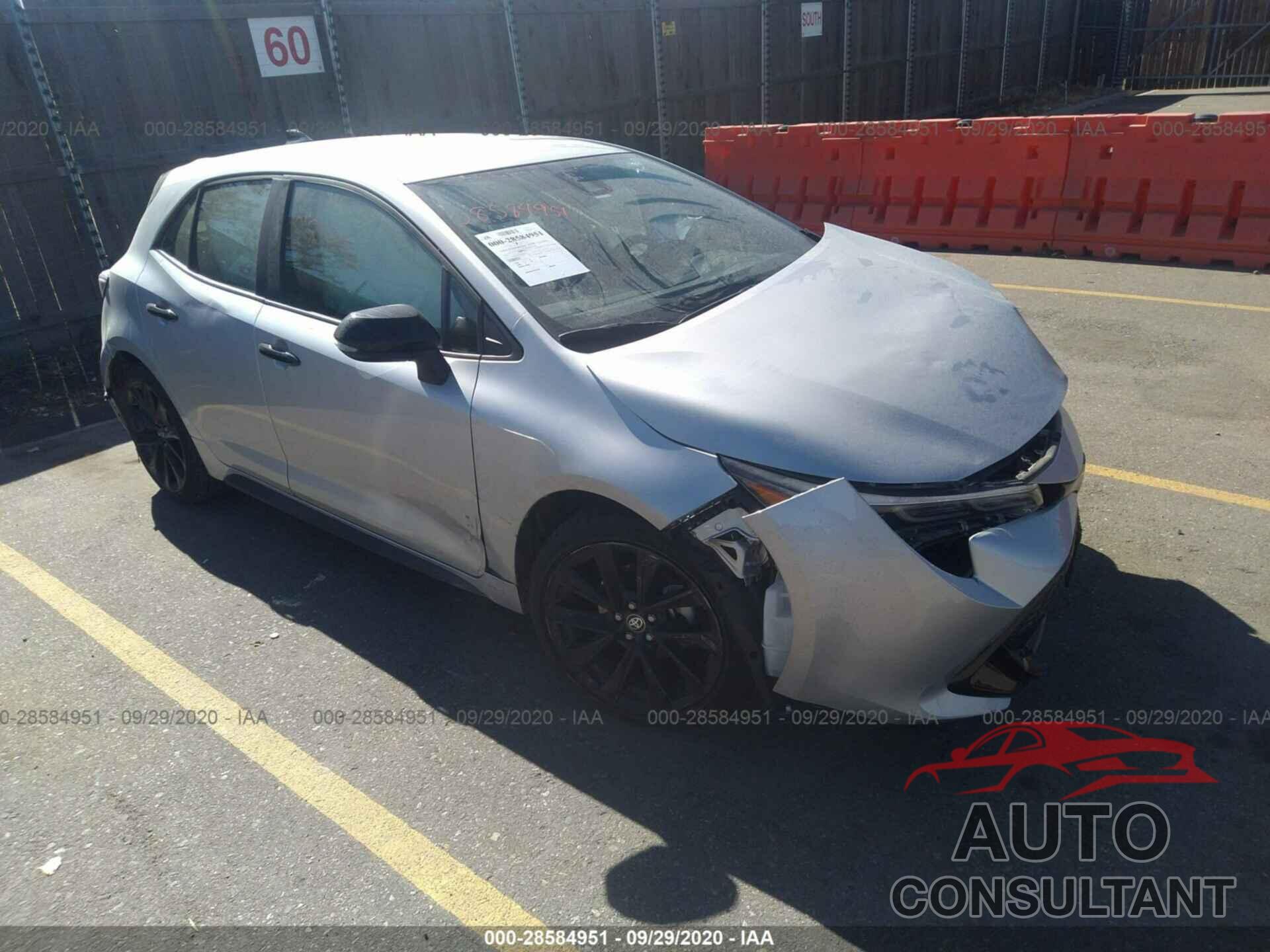 TOYOTA COROLLA HATCHBACK 2020 - JTND4RBE1L3094889