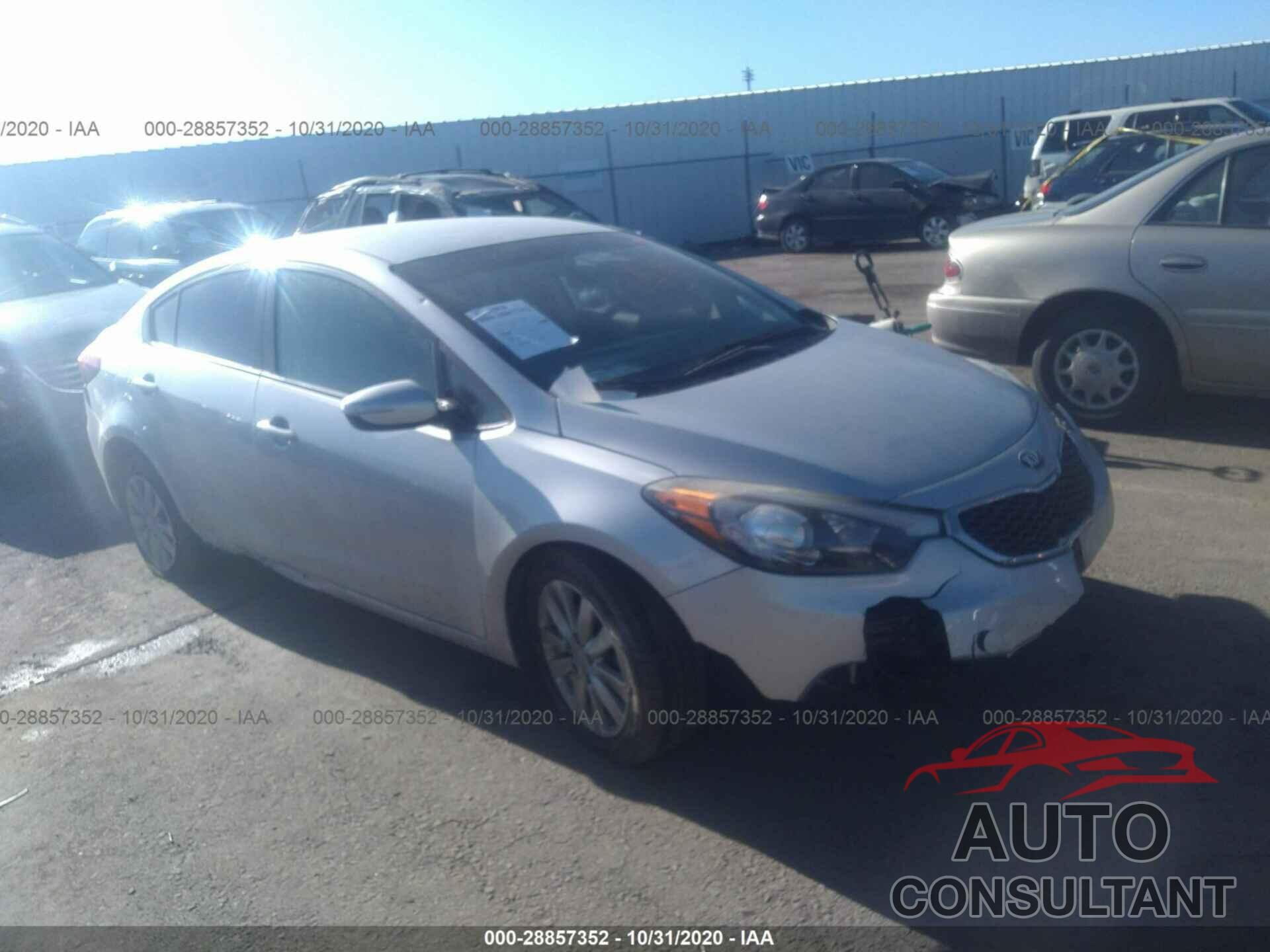KIA FORTE 2016 - KNAFX4A64G5455721
