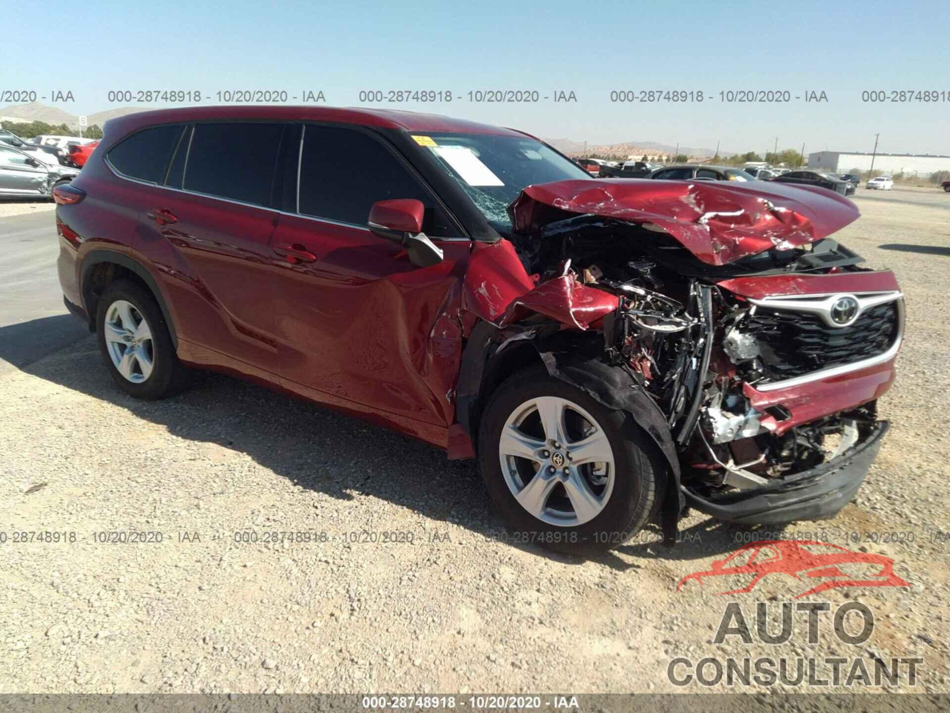 TOYOTA HIGHLANDER 2020 - 5TDZZRAH8LS013201