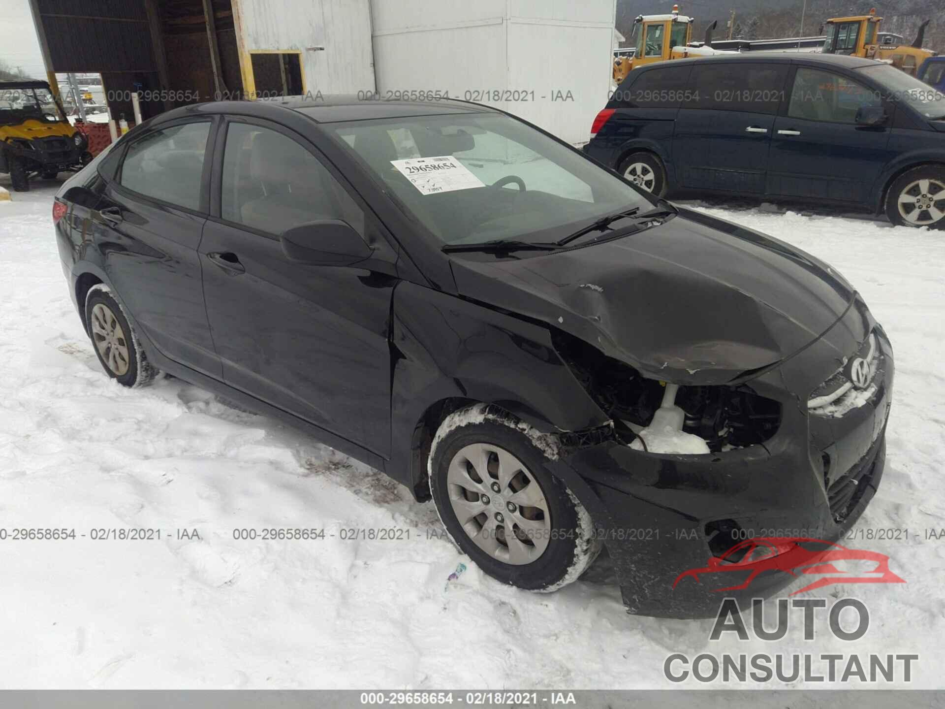 HYUNDAI ACCENT 2016 - KMHCT4AE9GU043109