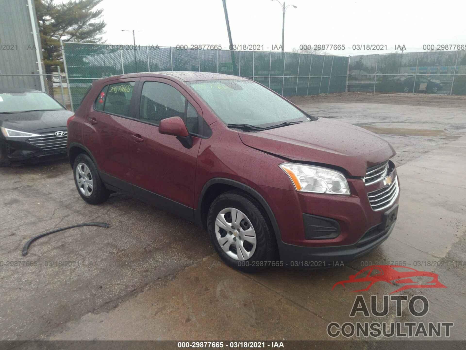 CHEVROLET TRAX 2016 - 3GNCJKSB1GL224743