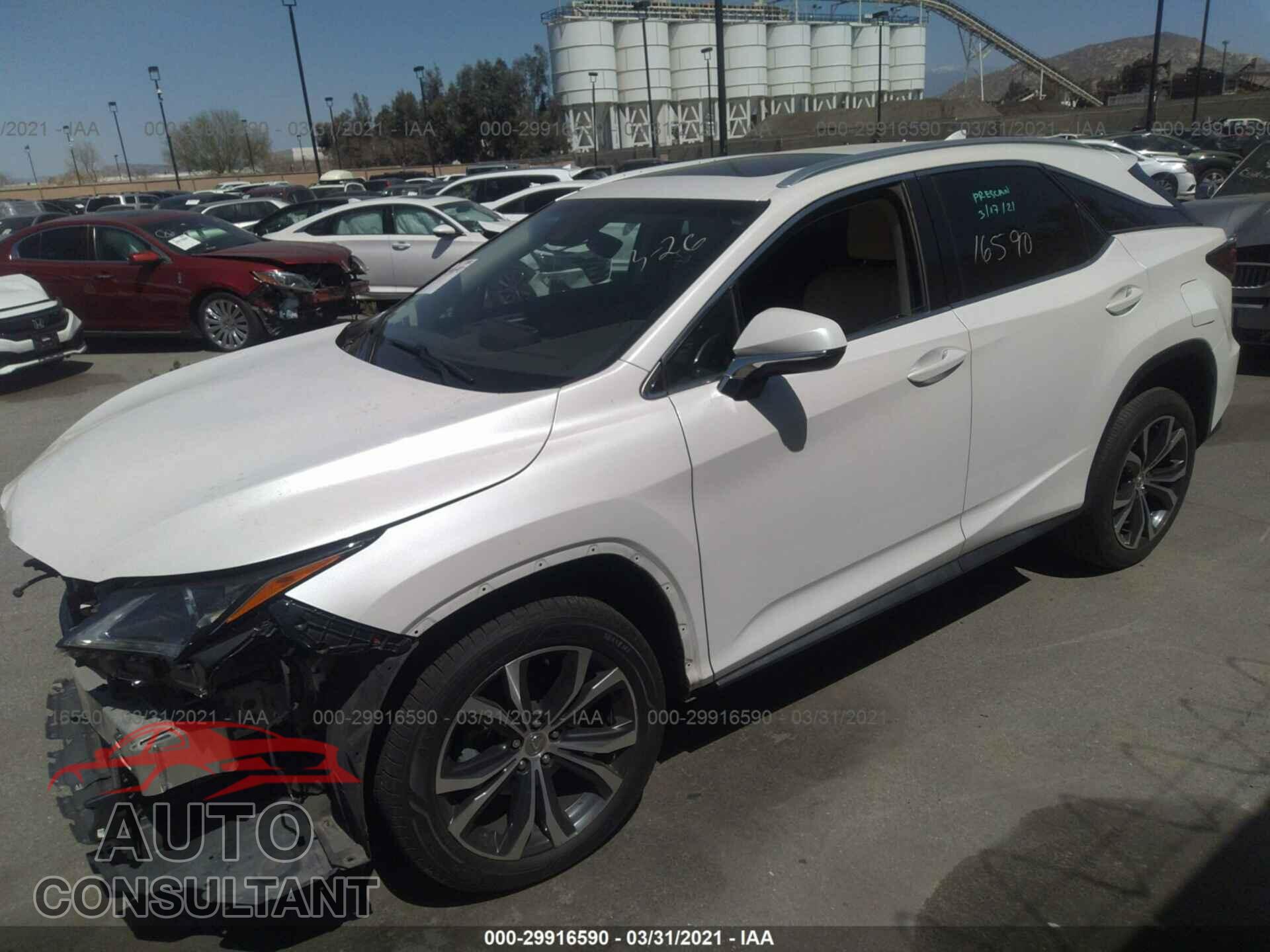 LEXUS RX 2017 - 2T2ZZMCA1HC051822