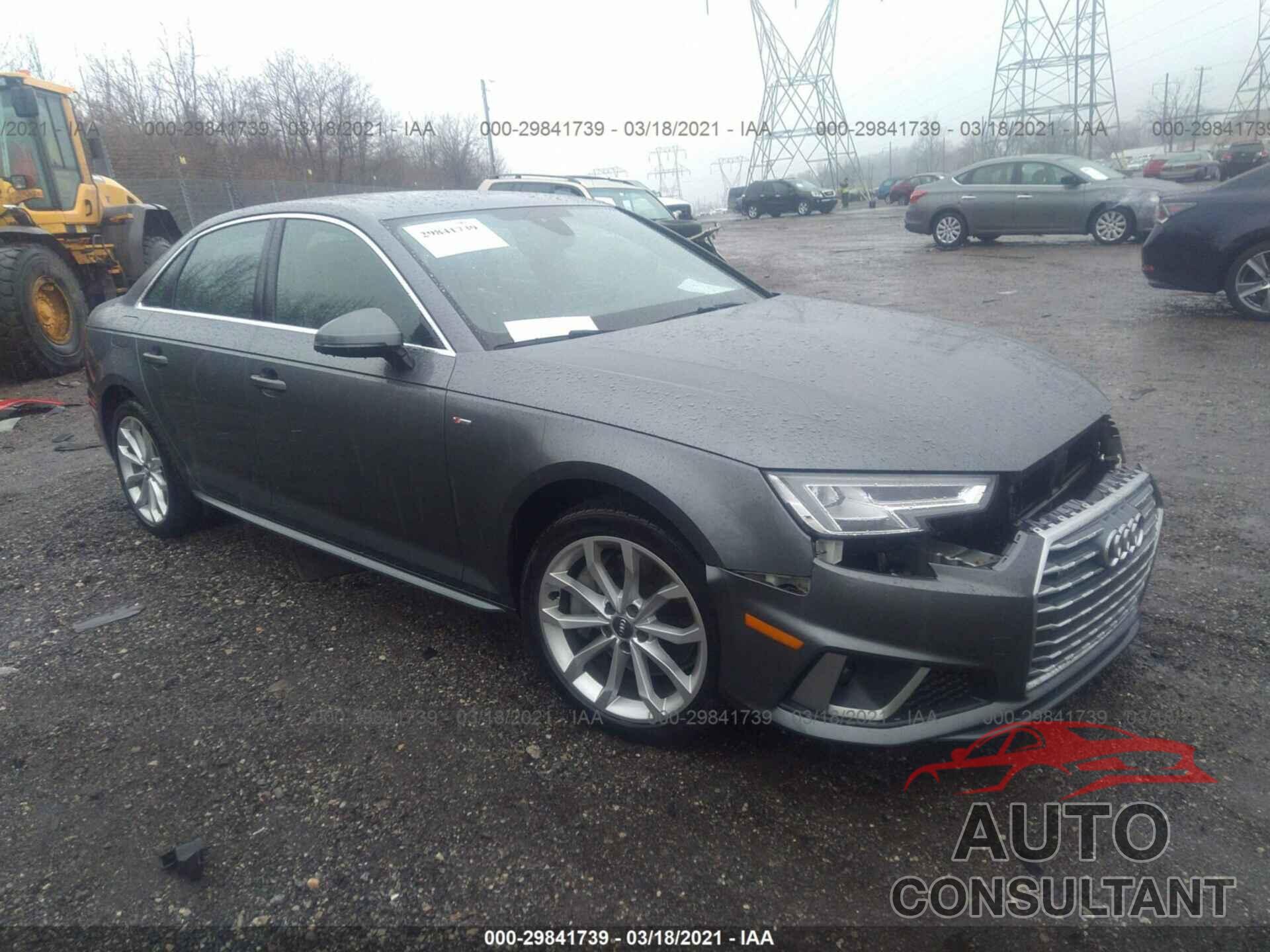 AUDI A4 2019 - WAUENAF46KA109841