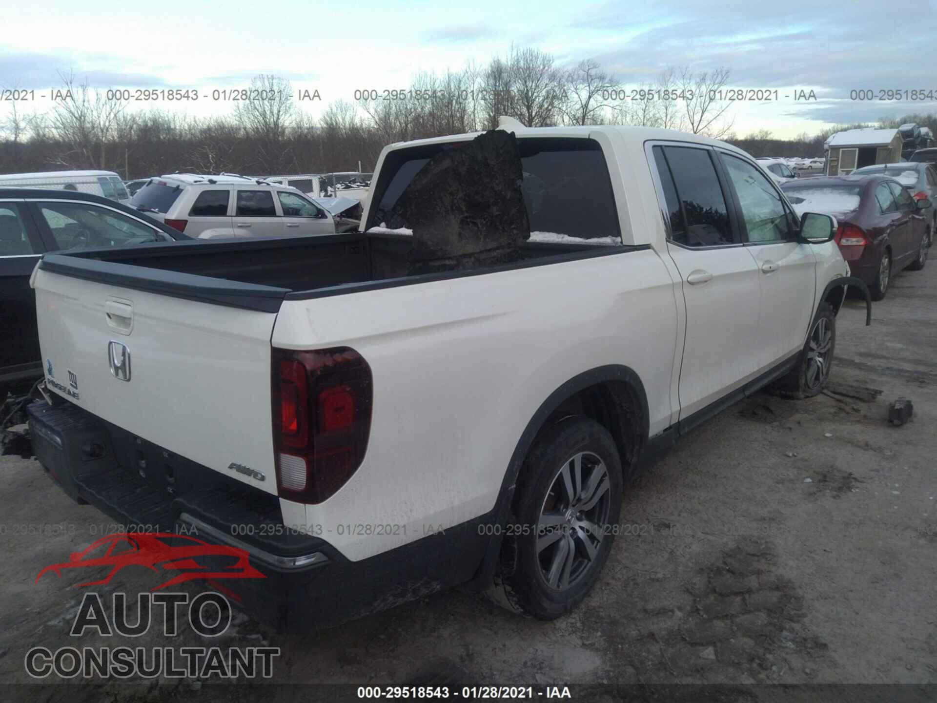 HONDA RIDGELINE 2017 - 5FPYK3F49HB030692