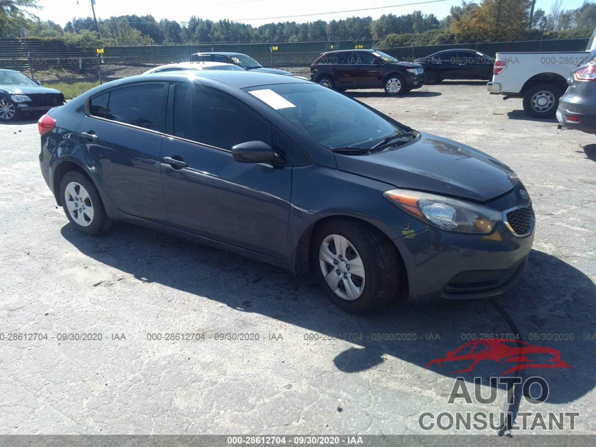 KIA FORTE 2016 - KNAFK4A66G5459221