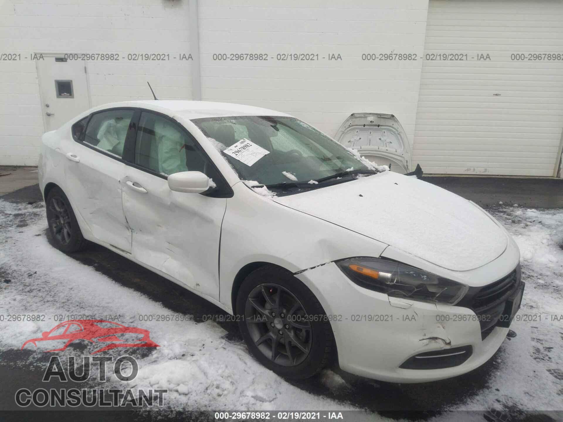 DODGE DART 2016 - 1C3CDFAA9GD607193