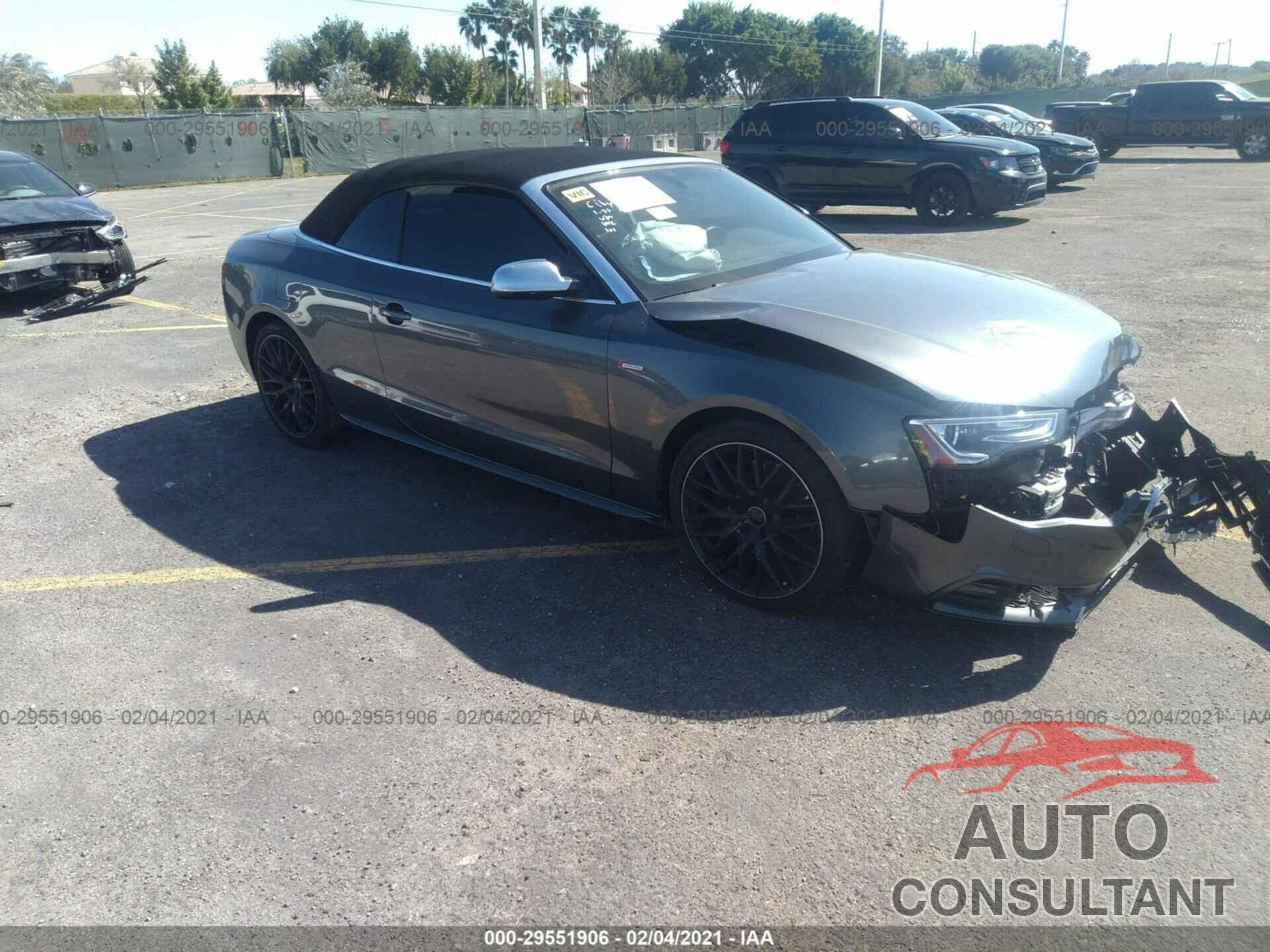 AUDI S5 CABRIOLET 2017 - WAUC4AFH9HN003866