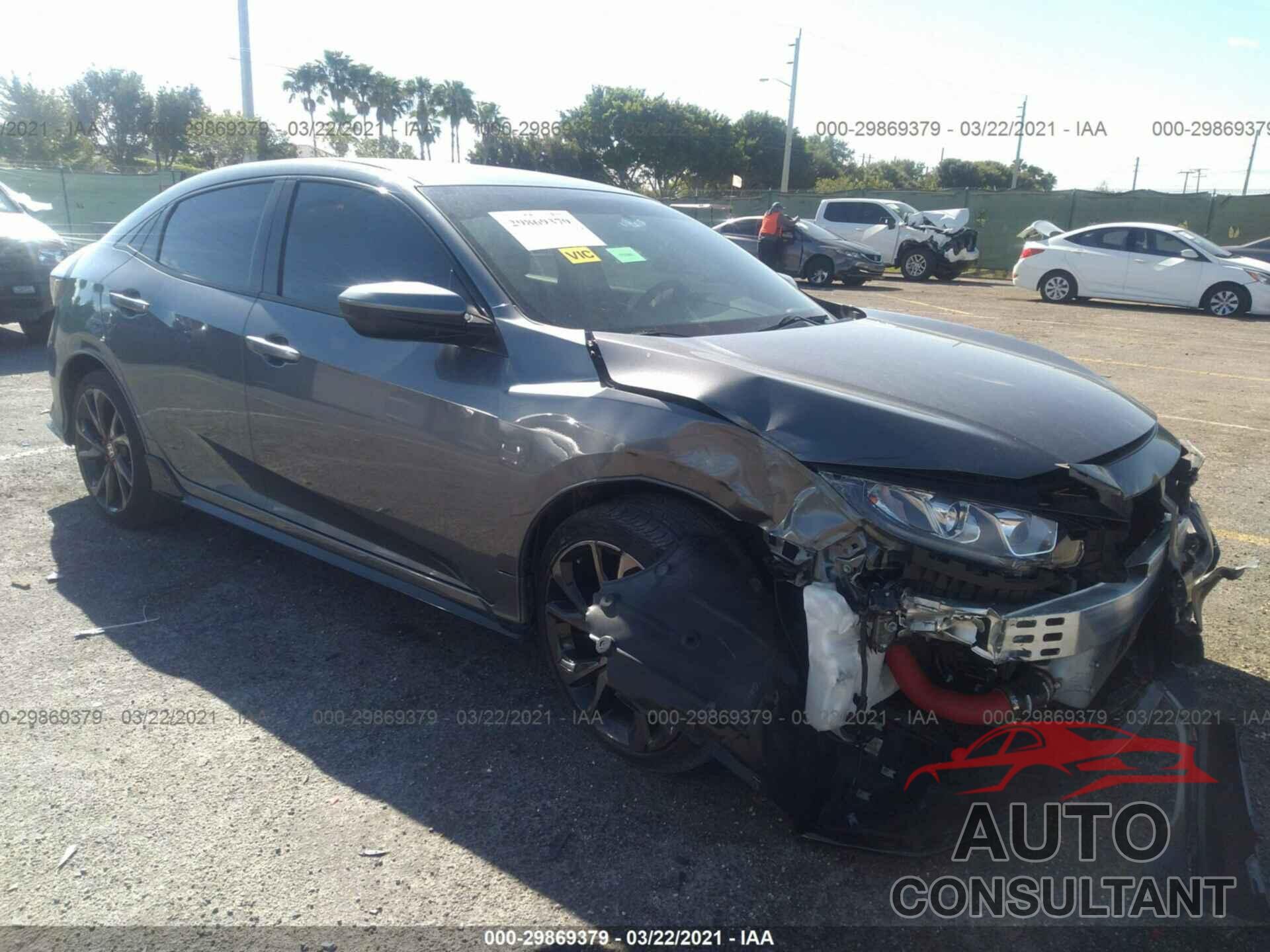 HONDA CIVIC HATCHBACK 2018 - SHHFK7H48JU240984