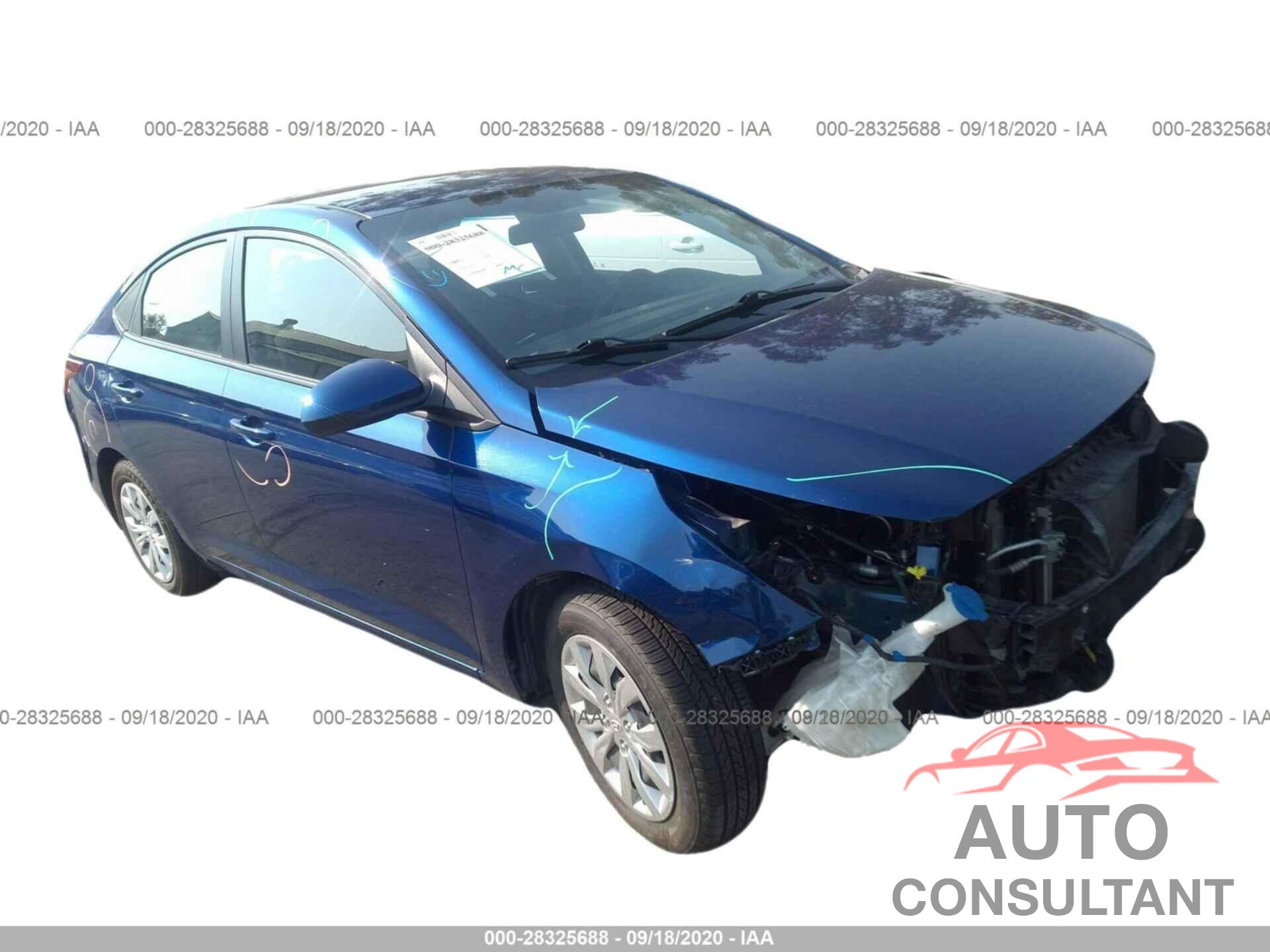 HYUNDAI ACCENT 2018 - 3KPC24A34JE019649