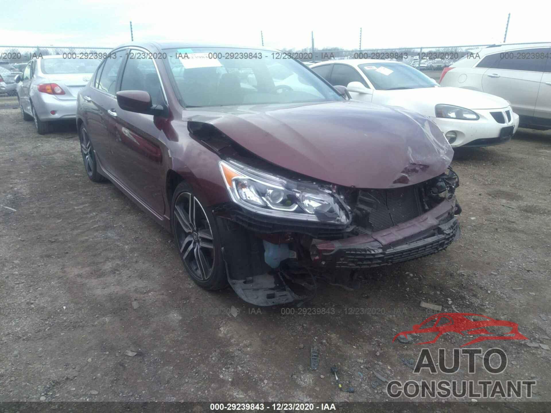 HONDA ACCORD SEDAN 2016 - 1HGCR2F50GA155722