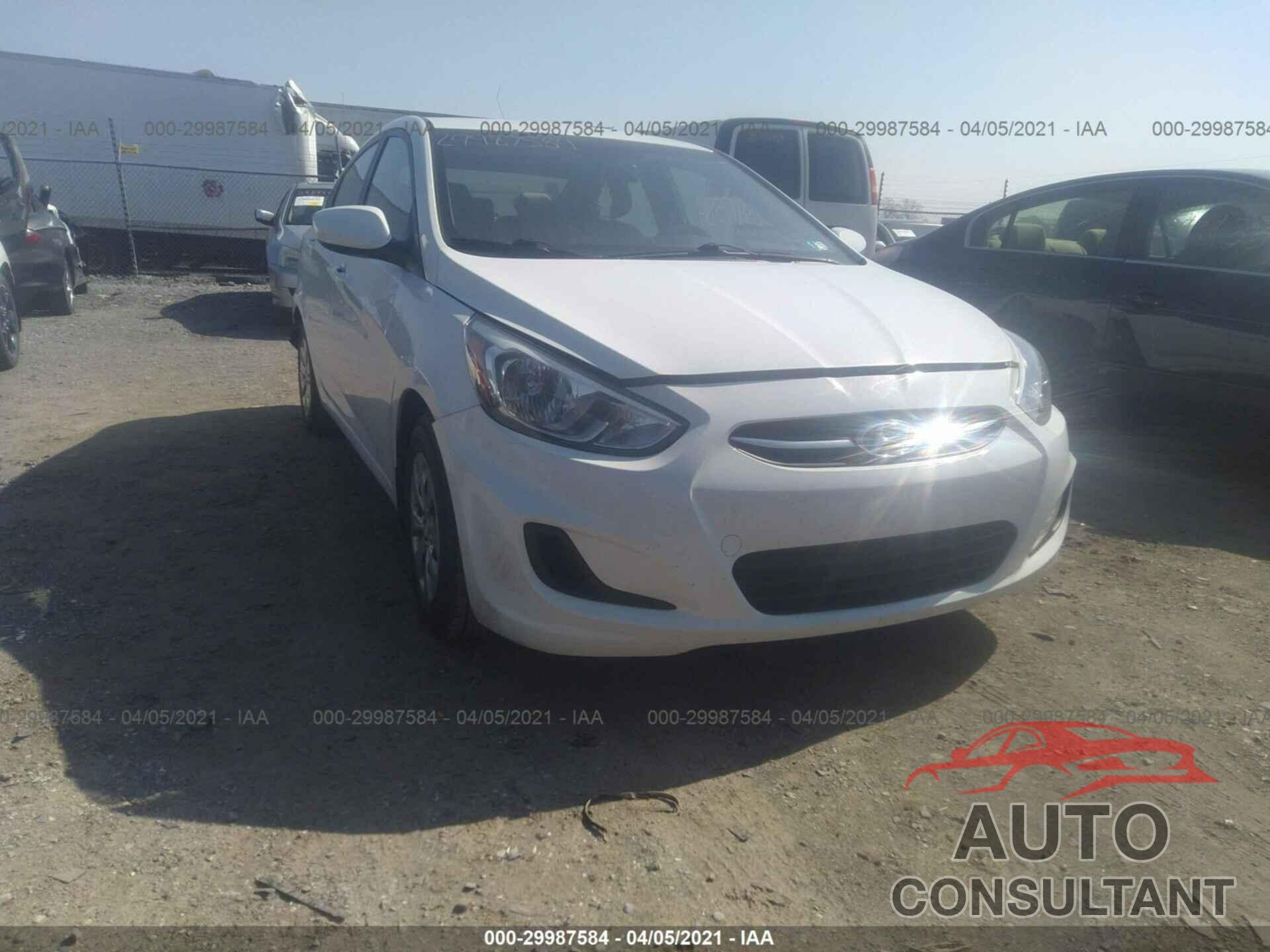 HYUNDAI ACCENT 2016 - KMHCT4AE6GU137741