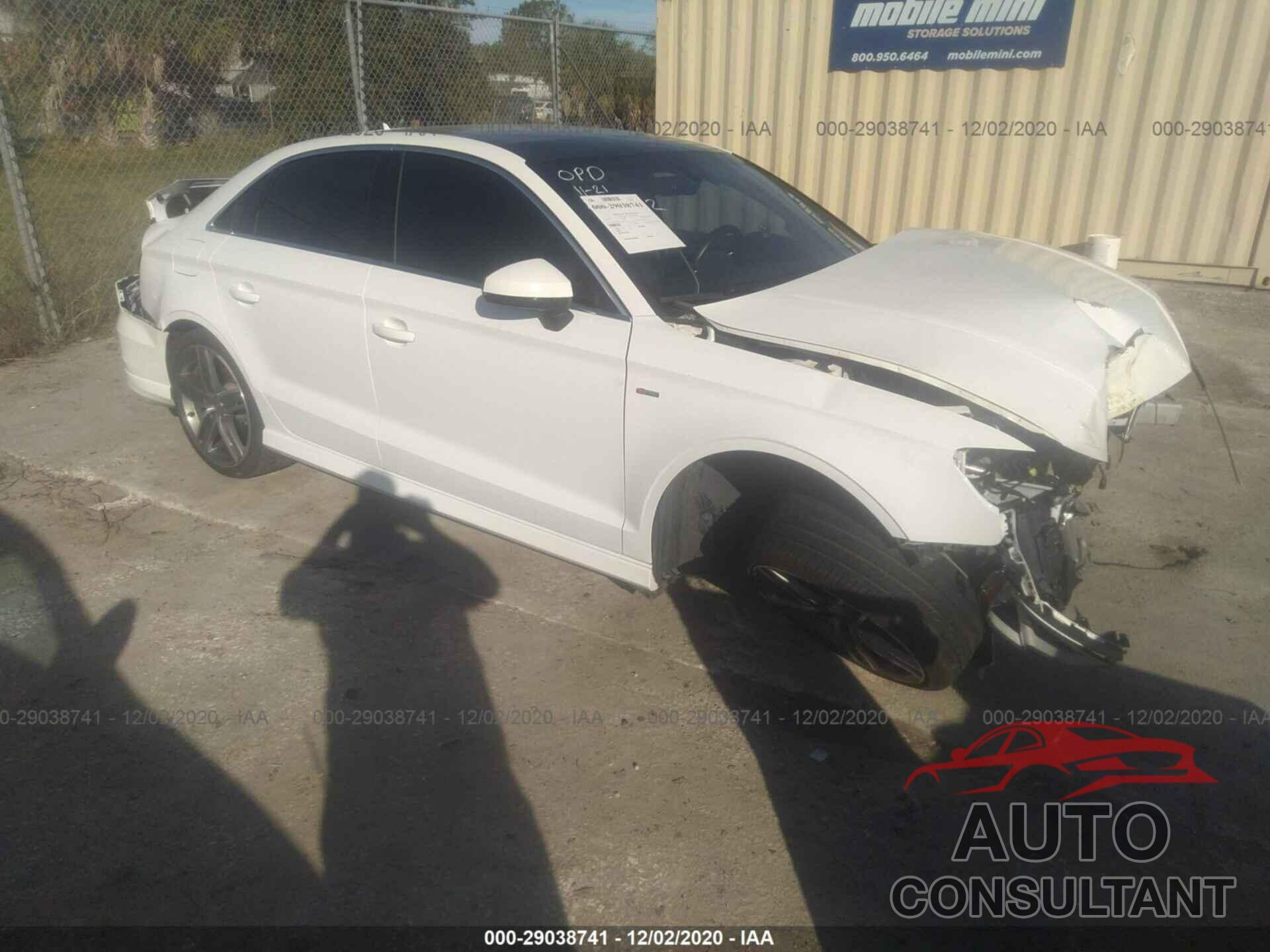 AUDI A3 SEDAN 2017 - WAUJ8GFF4H1012821