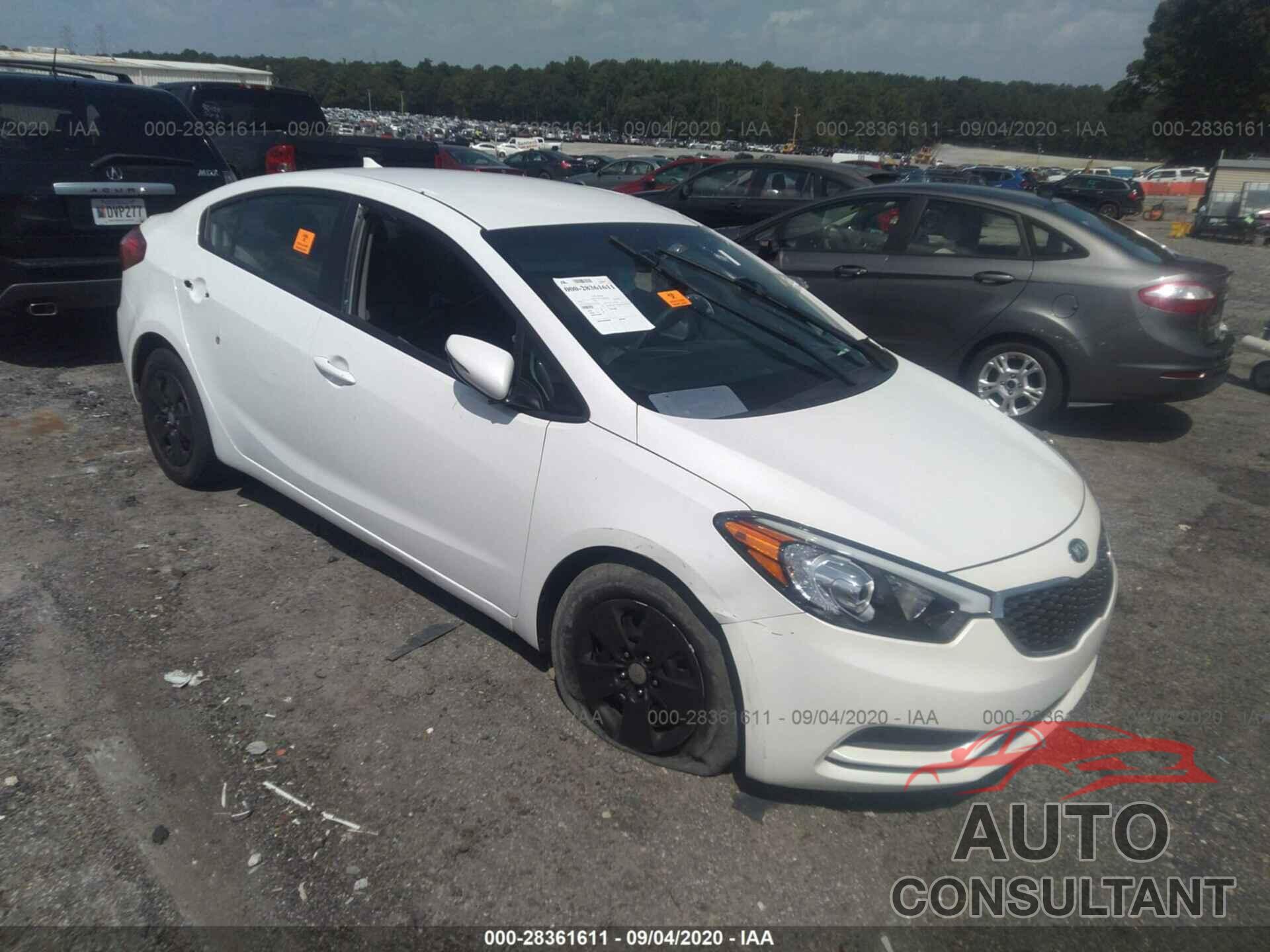 KIA FORTE 2016 - KNAFX4A65G5552832