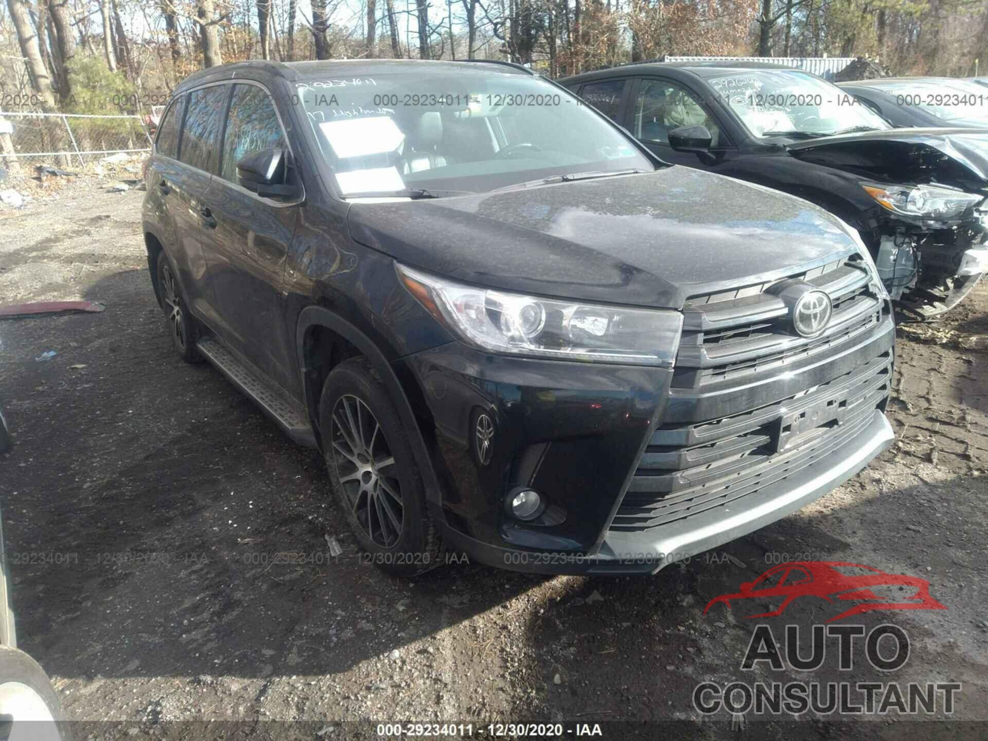 TOYOTA HIGHLANDER 2017 - 5TDJZRFH5HS446715