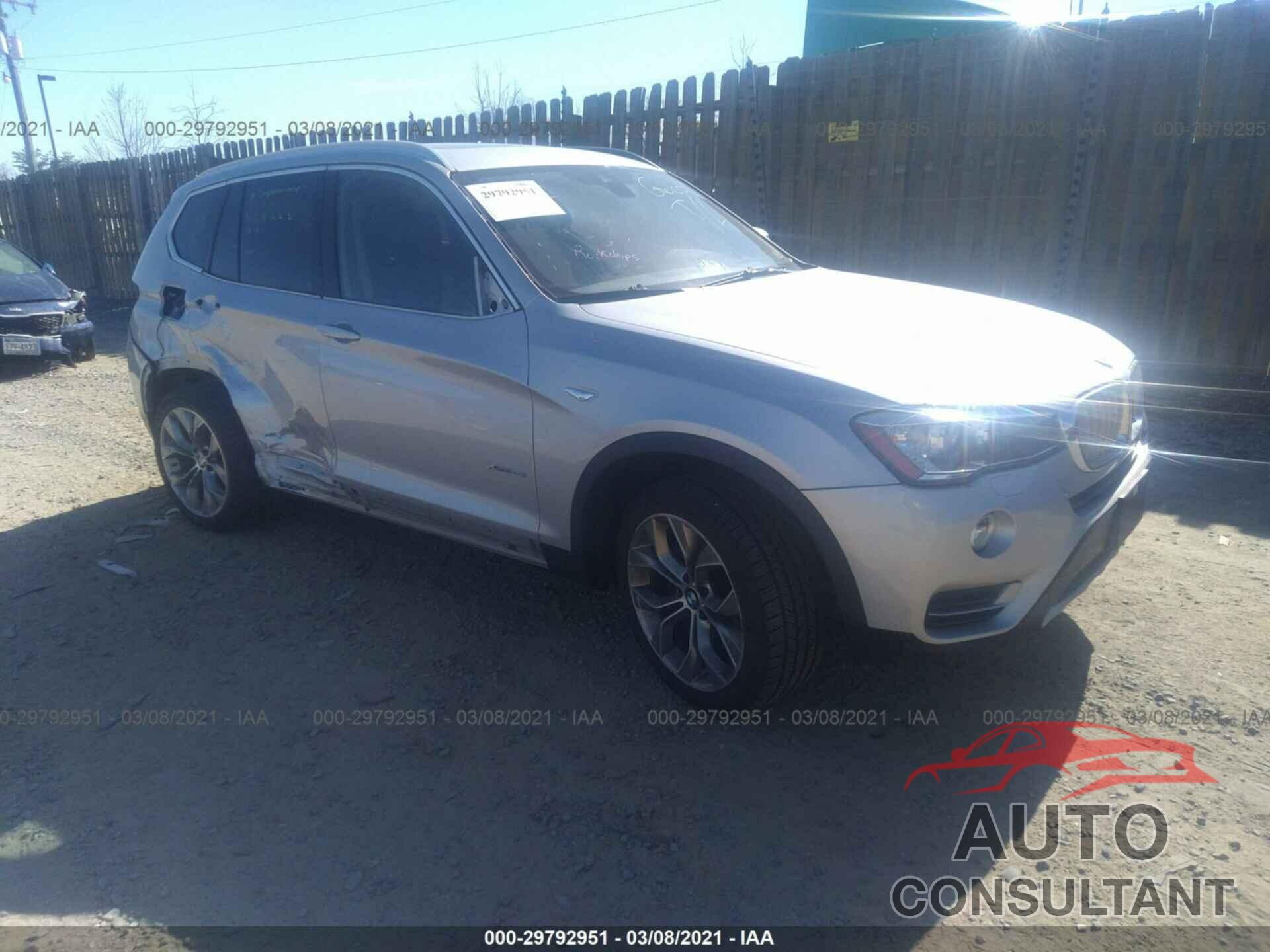 BMW X3 2016 - 5UXWX9C50G0D81359