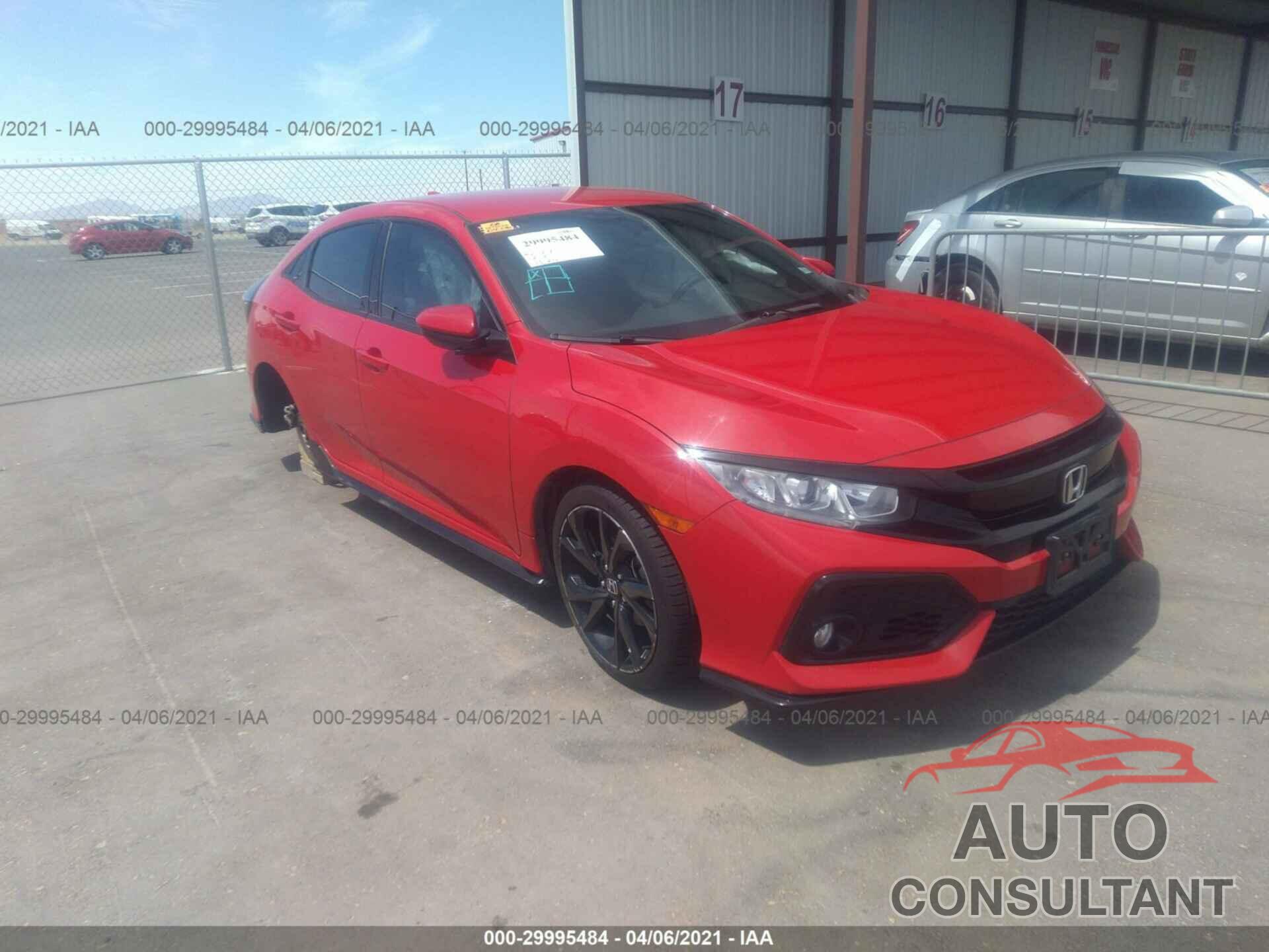 HONDA CIVIC HATCHBACK 2017 - SHHFK7H4XHU205552