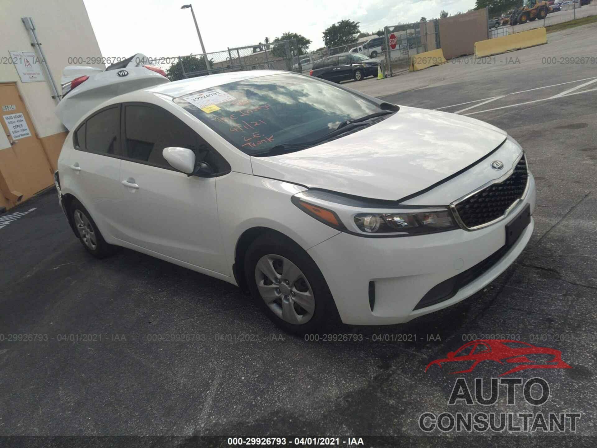 KIA FORTE 2017 - 3KPFK4A79HE119336