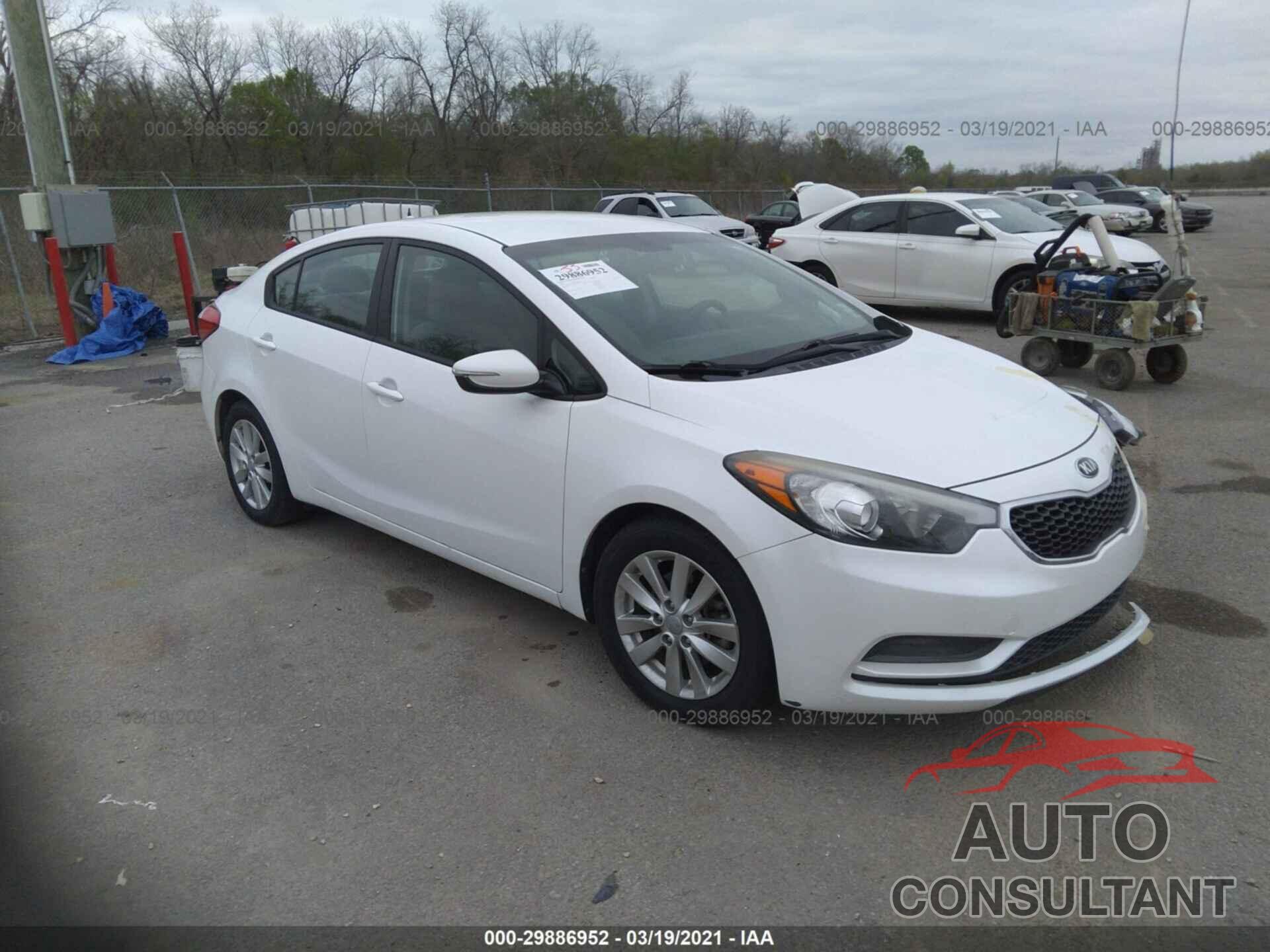 KIA FORTE 2016 - KNAFX4A60G5469504