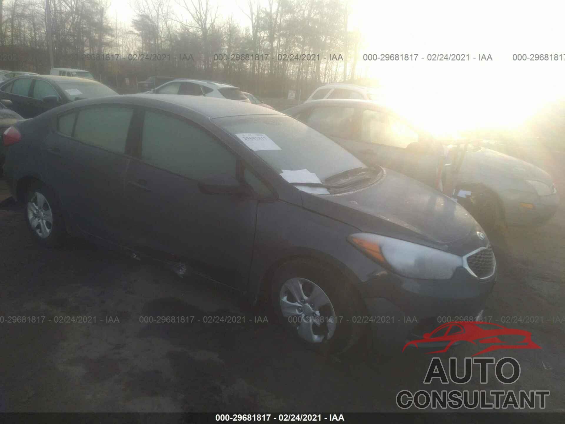KIA FORTE 2016 - KNAFK4A61G5611521
