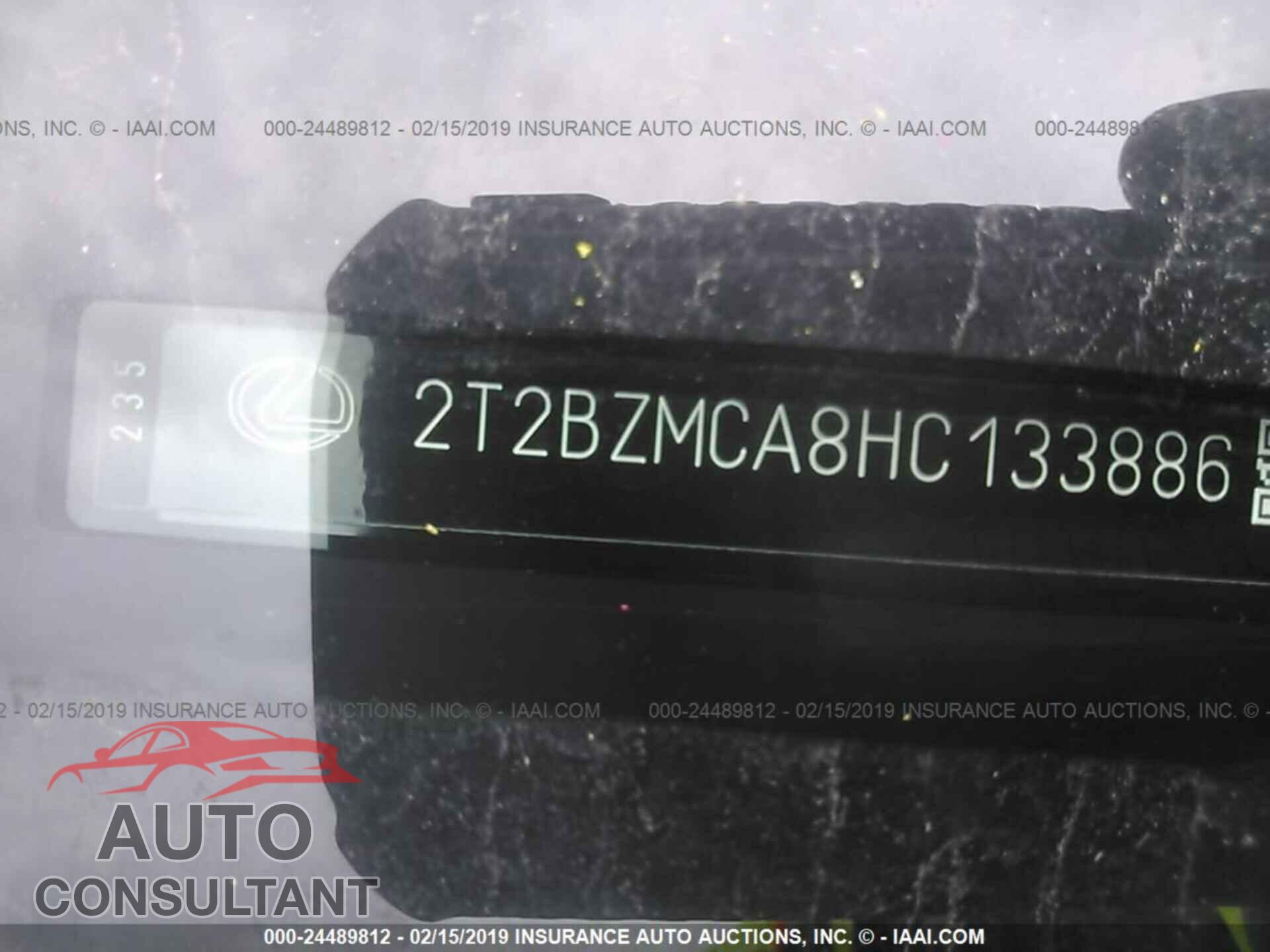 LEXUS RX 2017 - 2T2BZMCA8HC133886