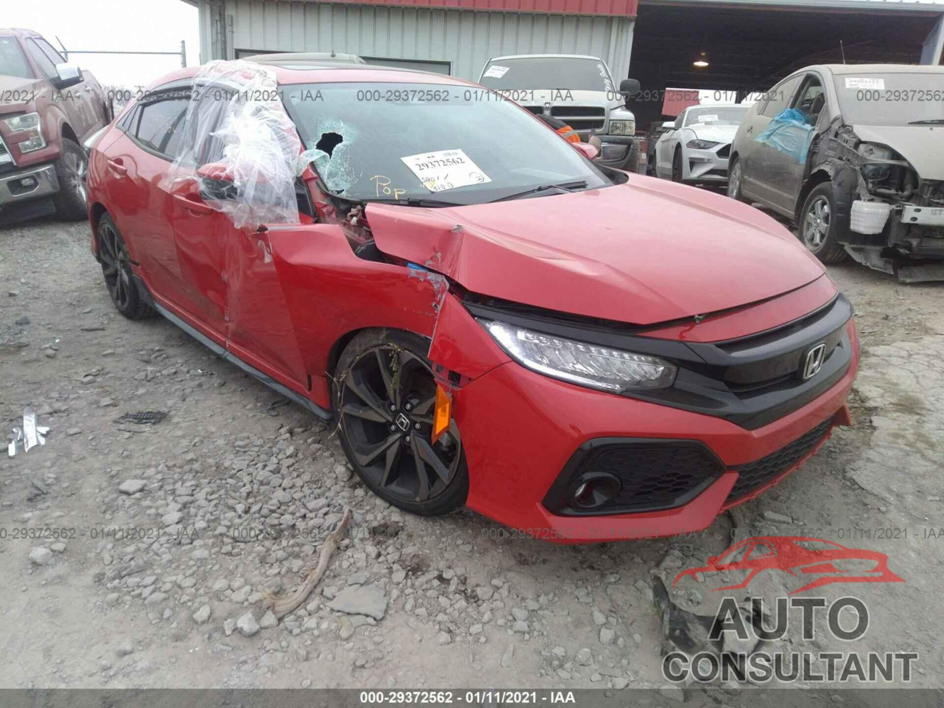 HONDA CIVIC HATCHBACK 2017 - SHHFK7H96HU226278