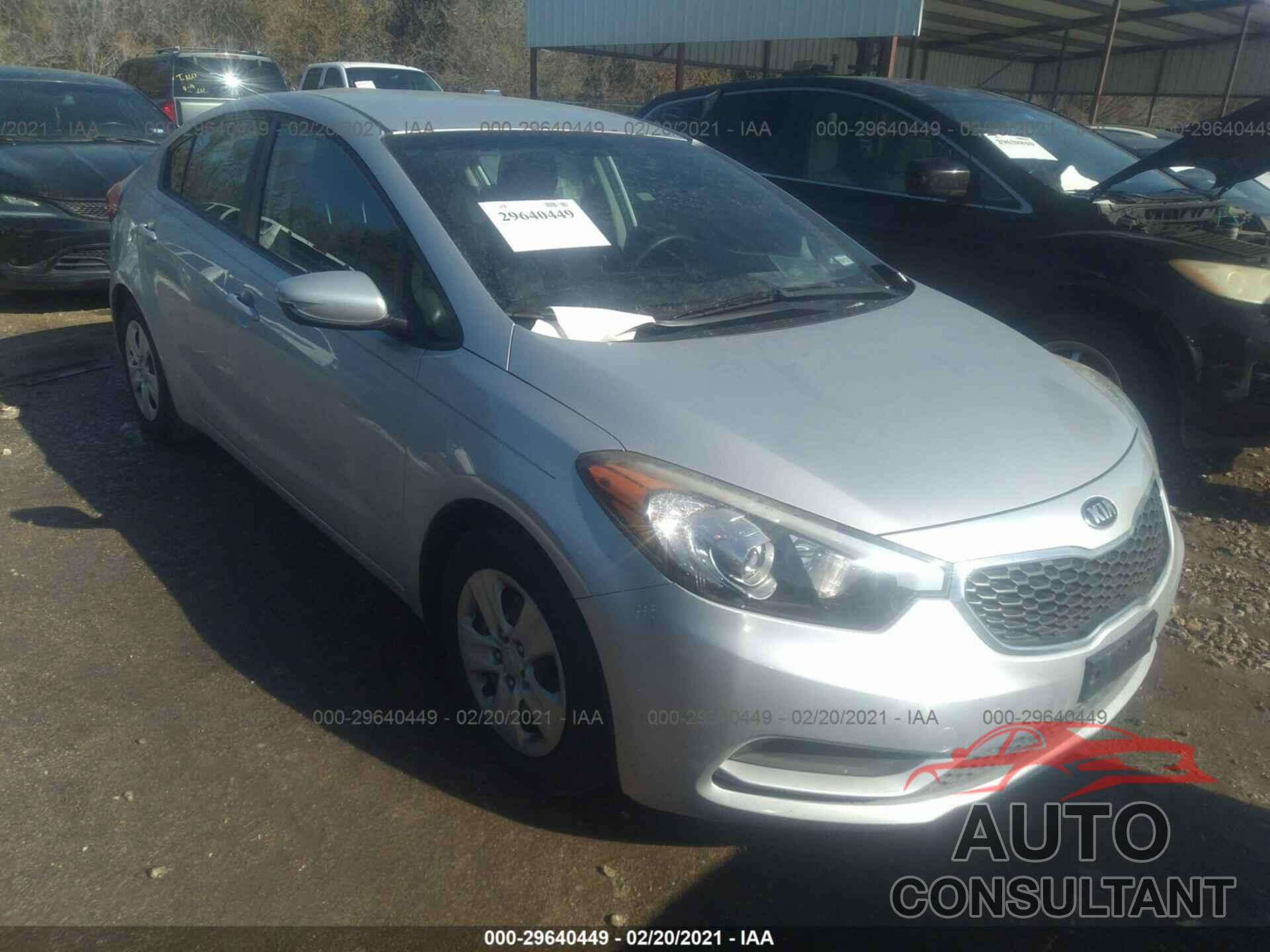 KIA FORTE 2016 - KNAFK4A64G5576120