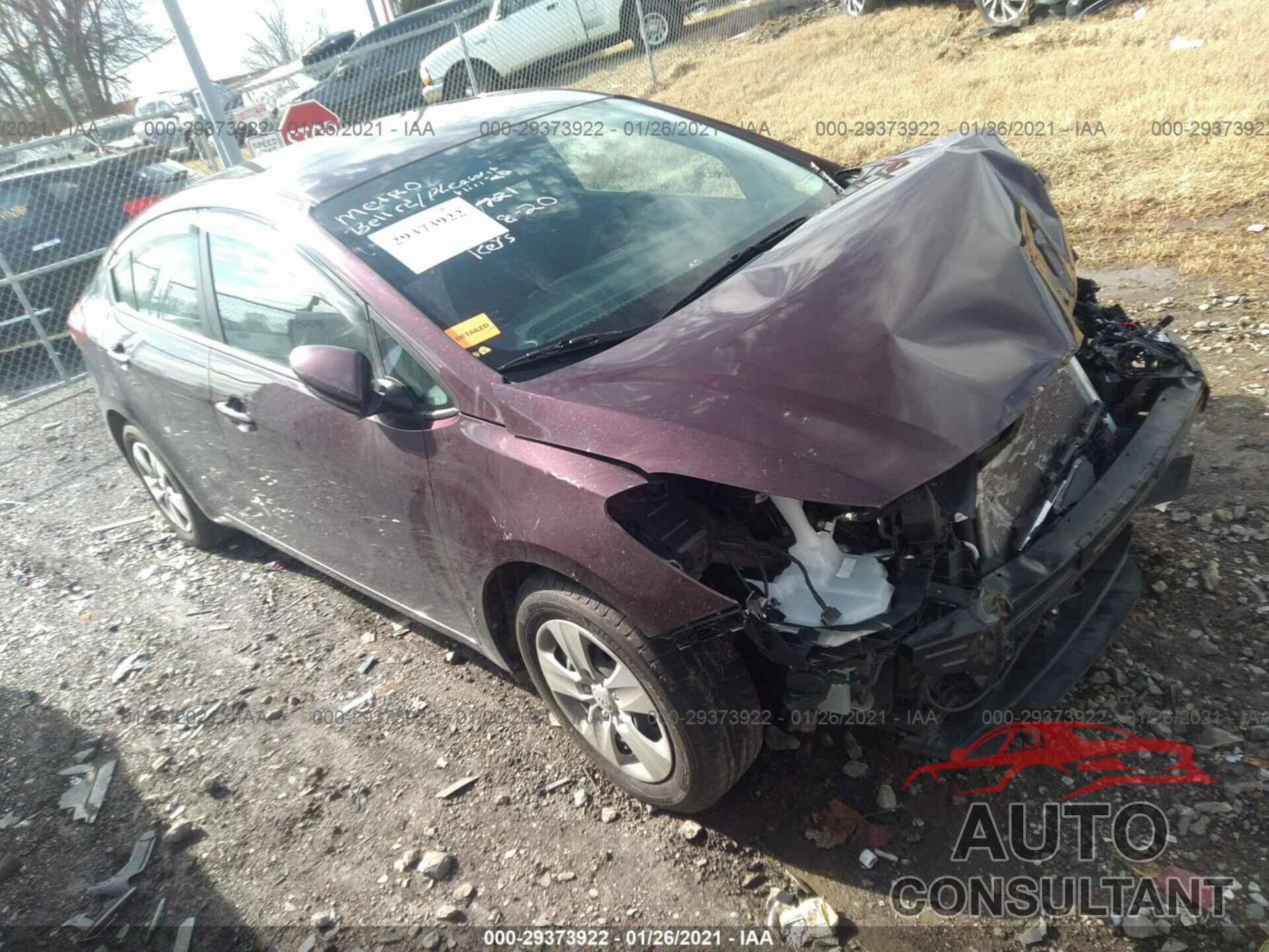 KIA FORTE 2017 - 3KPFK4A79HE103721